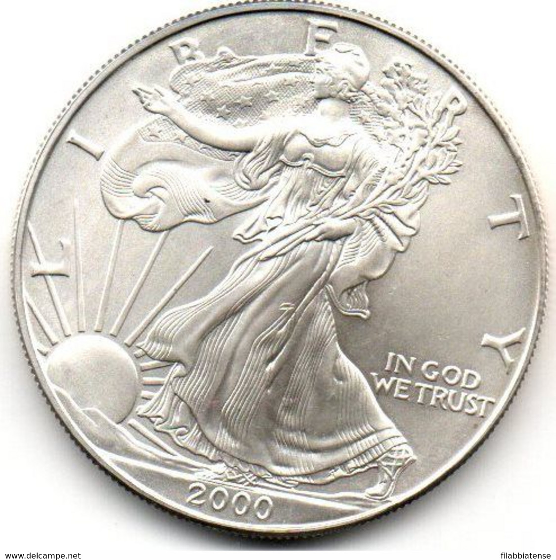 2000 - Stati Uniti 1 Dollar Argento  - Oncia Eagle      ---- - Commemorative