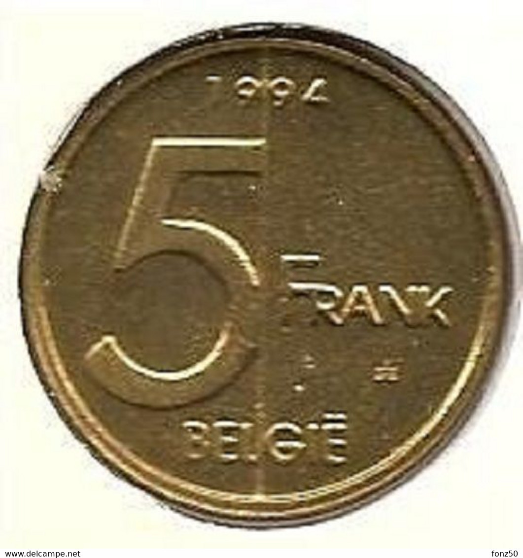 5 Frank 1994 Vlaams * Uit Muntenset * FDC - 5 Francs