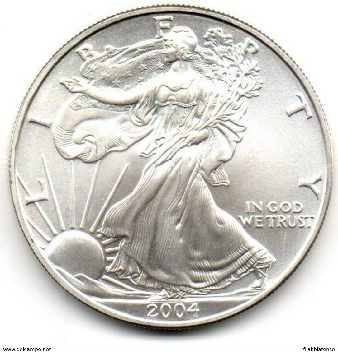 2004 - Stati Uniti 1 Dollar Argento  - Oncia Eagle      ---- - Commemoratifs