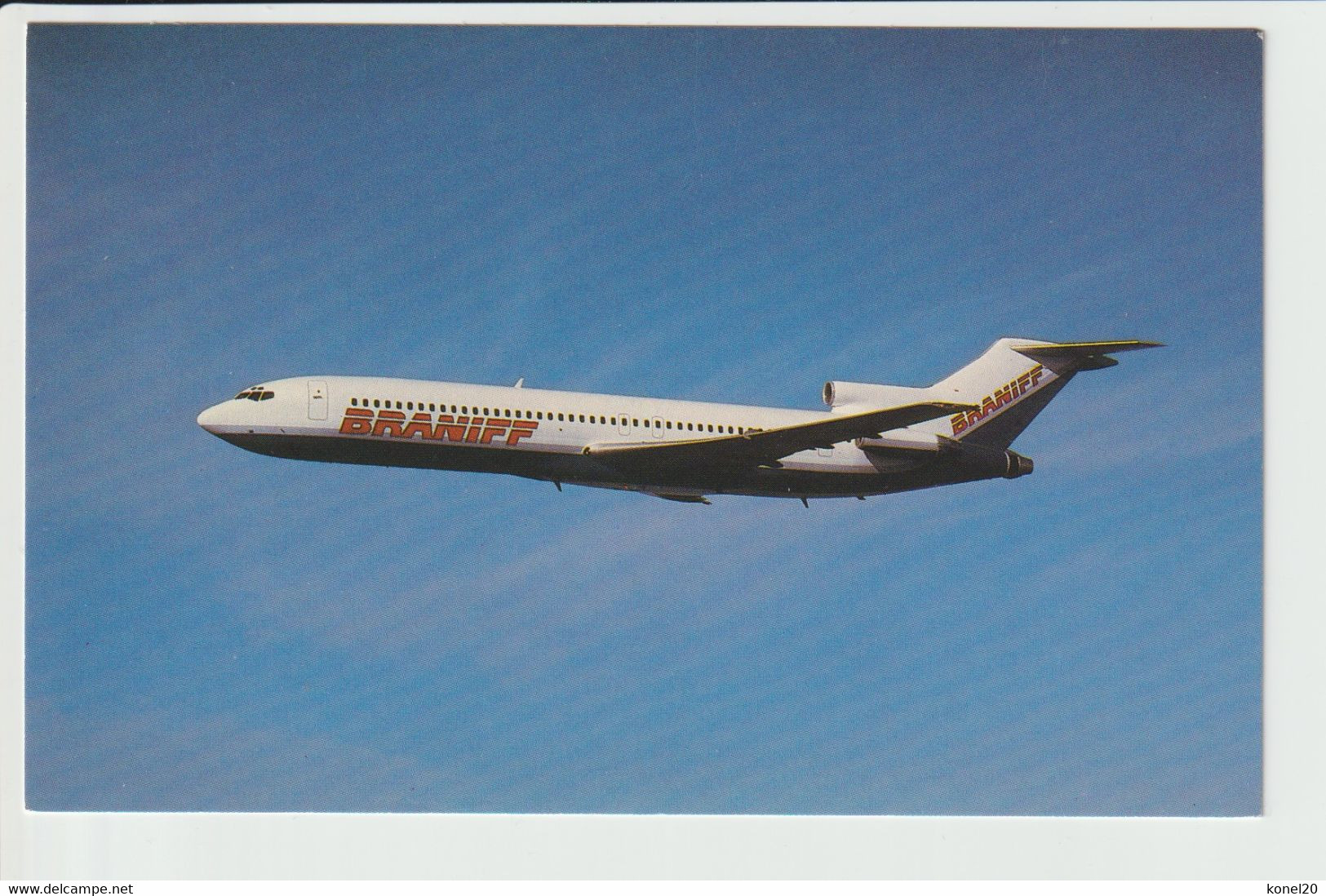 Vintage Pc Braniff Airways Boeing 727 Aircraft - 1919-1938: Entre Guerres