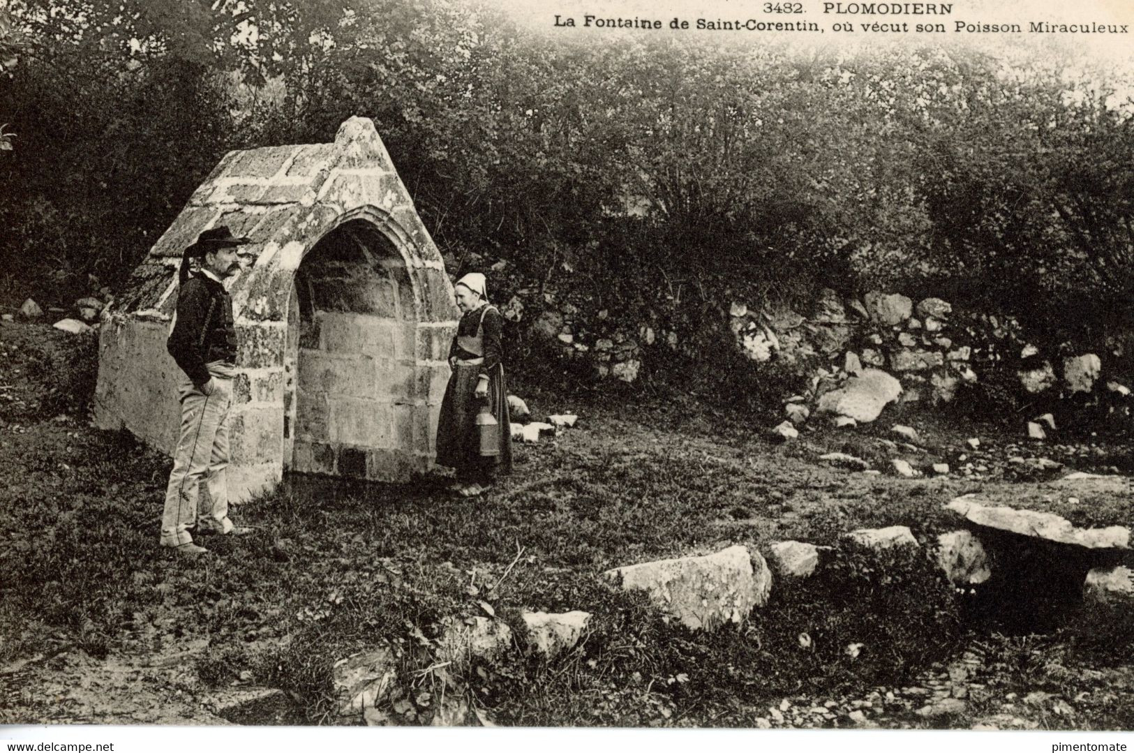 PLOMODIERN LA FONTAINE SAINT CORENTIN OU VECUT SON POISSON MIRACULEUX - Plomodiern