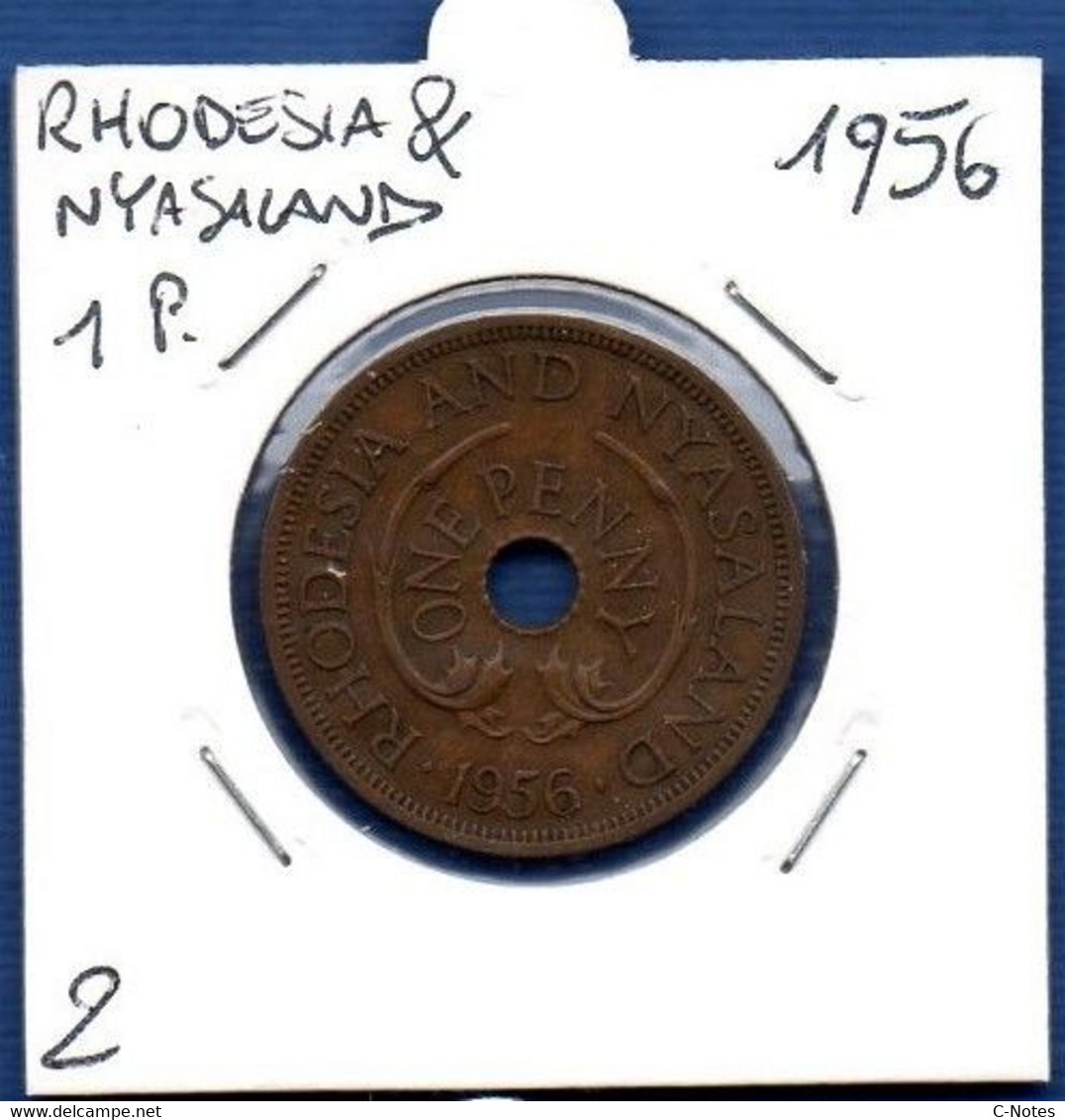 RHODESIA AND NYASALAND - 1 Penny 1956  -  See Photos - Km 2 - Rhodésie