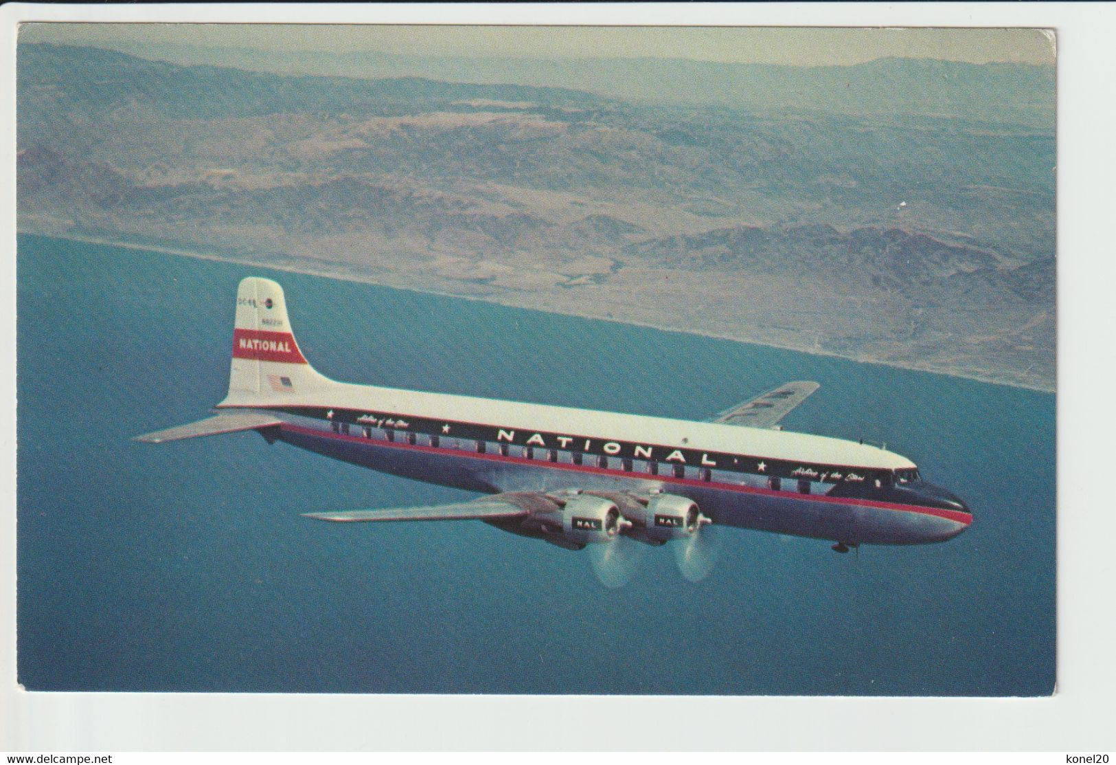 Vintage Pc National Airways Douglas Dc-6B Aircraft - 1919-1938: Entre Guerres