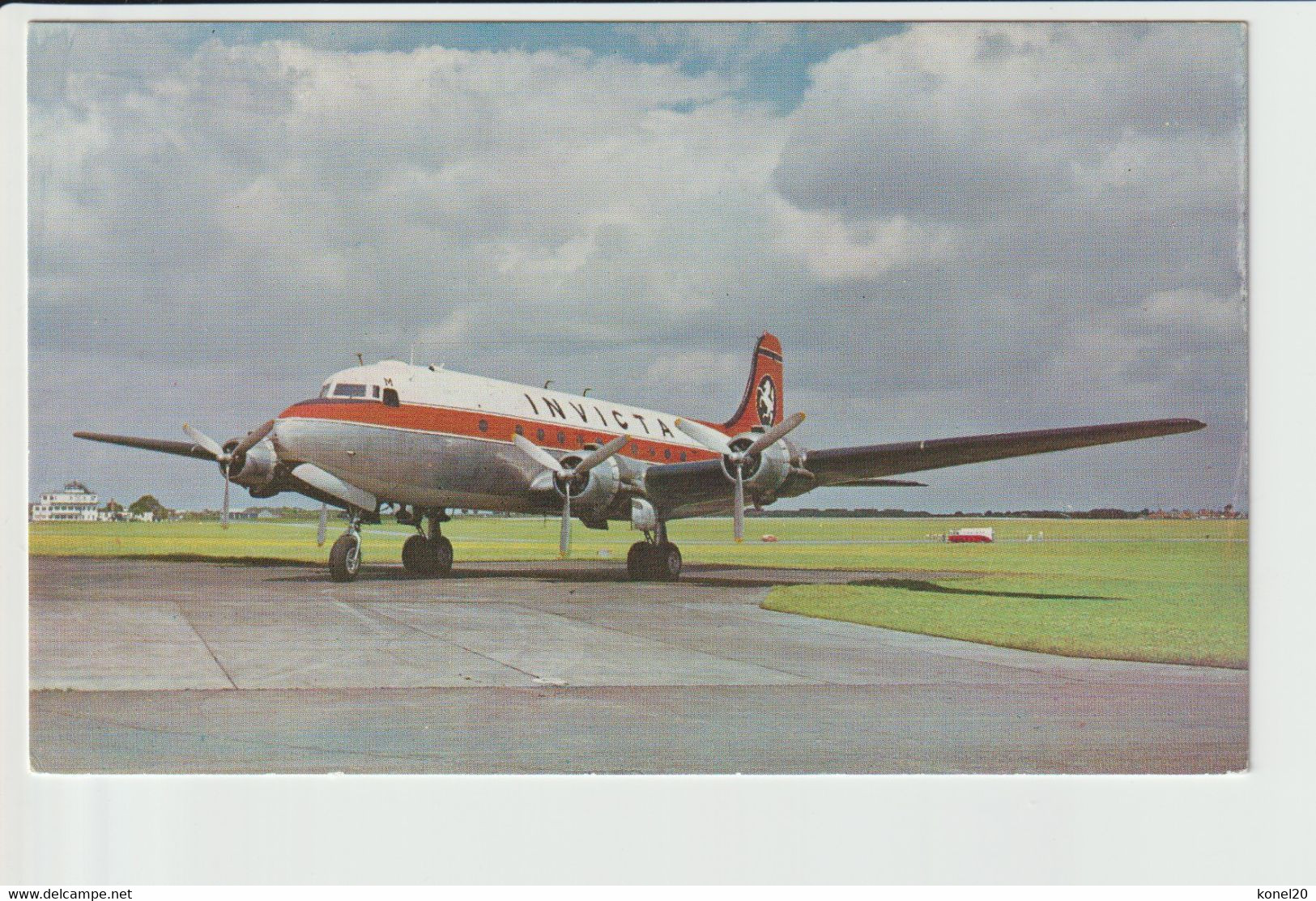 Vintage Pc Invicta Douglas Dc-4 Skymaster Aircraft - 1919-1938: Entre Guerres