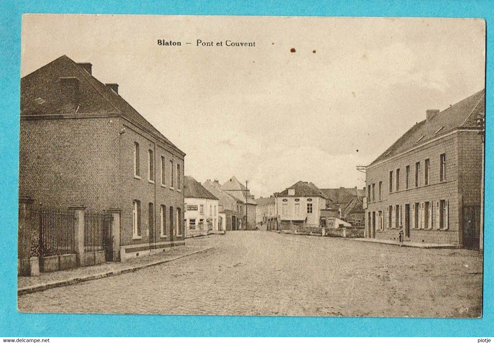 * Blaton - Bernissart (Hainaut - La Wallonie) * (Edition F. Assoignons) Pont Et Couvent, Brug En Klooster, Rare, Old - Bernissart