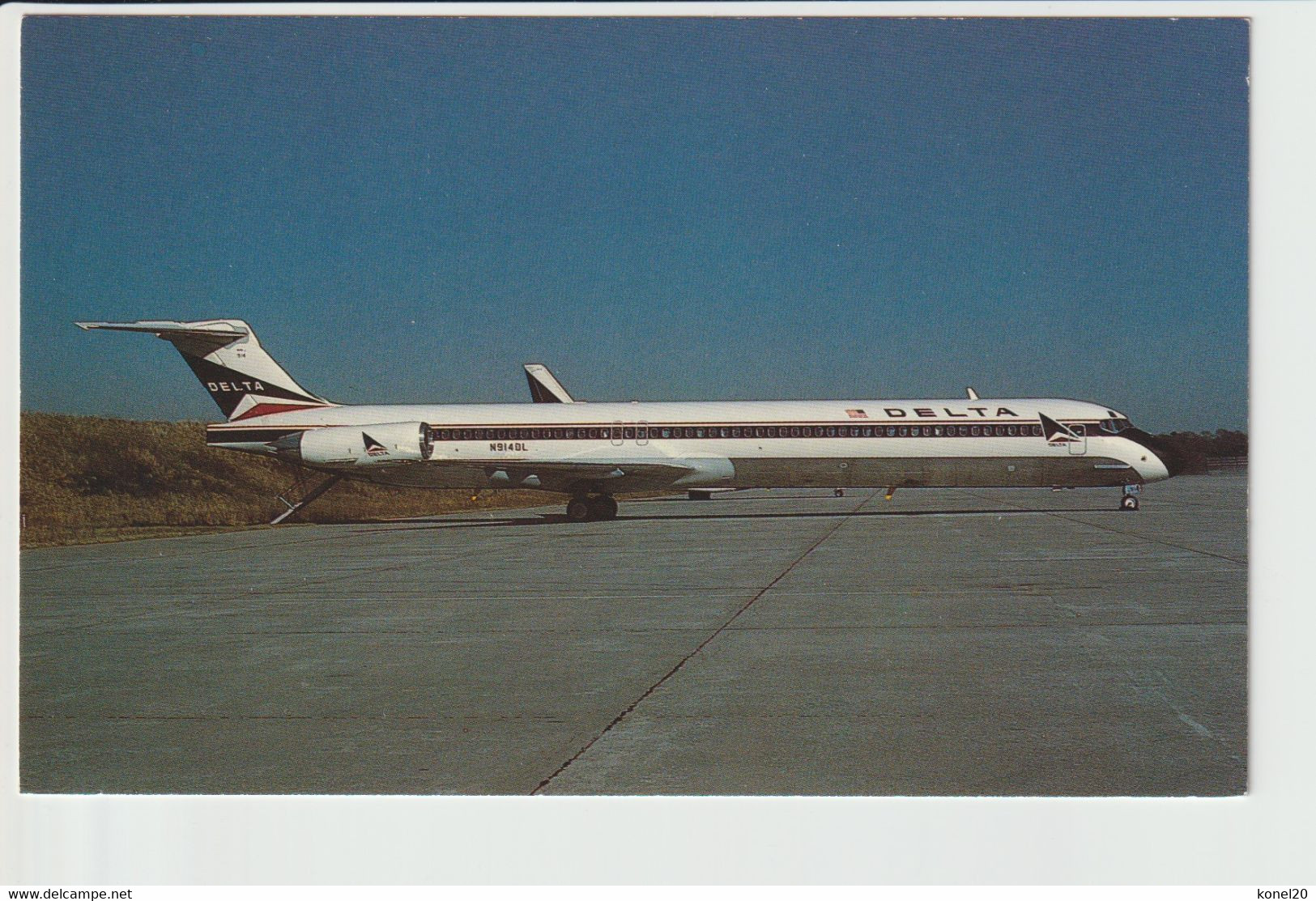 Vintage Pc Delta Airlines Douglas Dc-9-88 Aircraft - 1919-1938: Entre Guerres