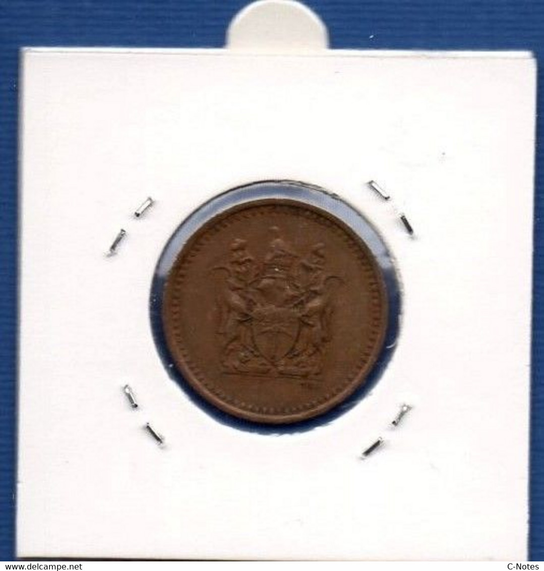 RHODESIA - 1 Cent 1973  -  See Photos - Km 10 - Rhodesia