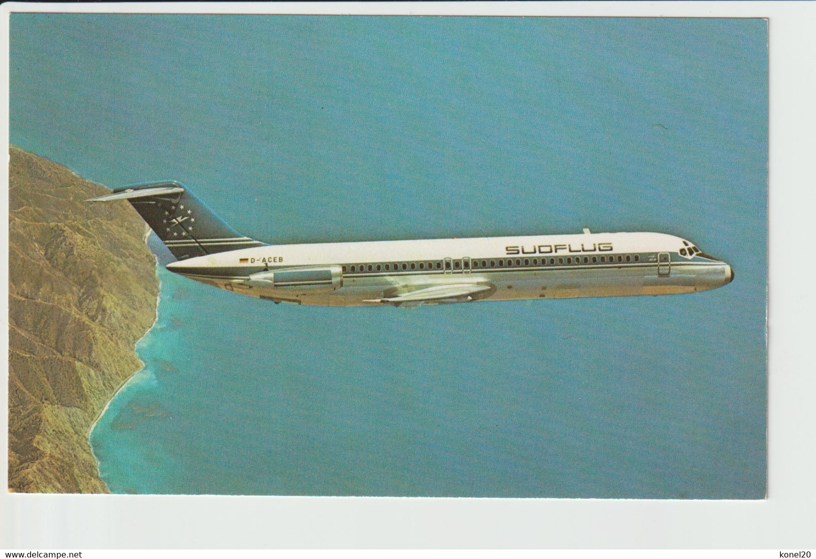 Vintage Pc Sudflug Airlines  Douglas Dc-9-32 Aircraft - 1919-1938: Entre Guerres