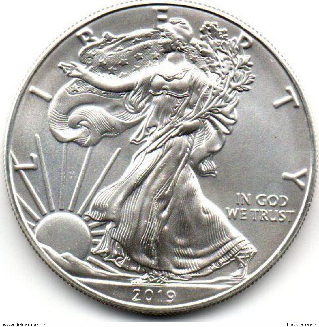 2019 - Stati Uniti 1 Dollar Argento  - Oncia Eagle      ---- - Commemorative