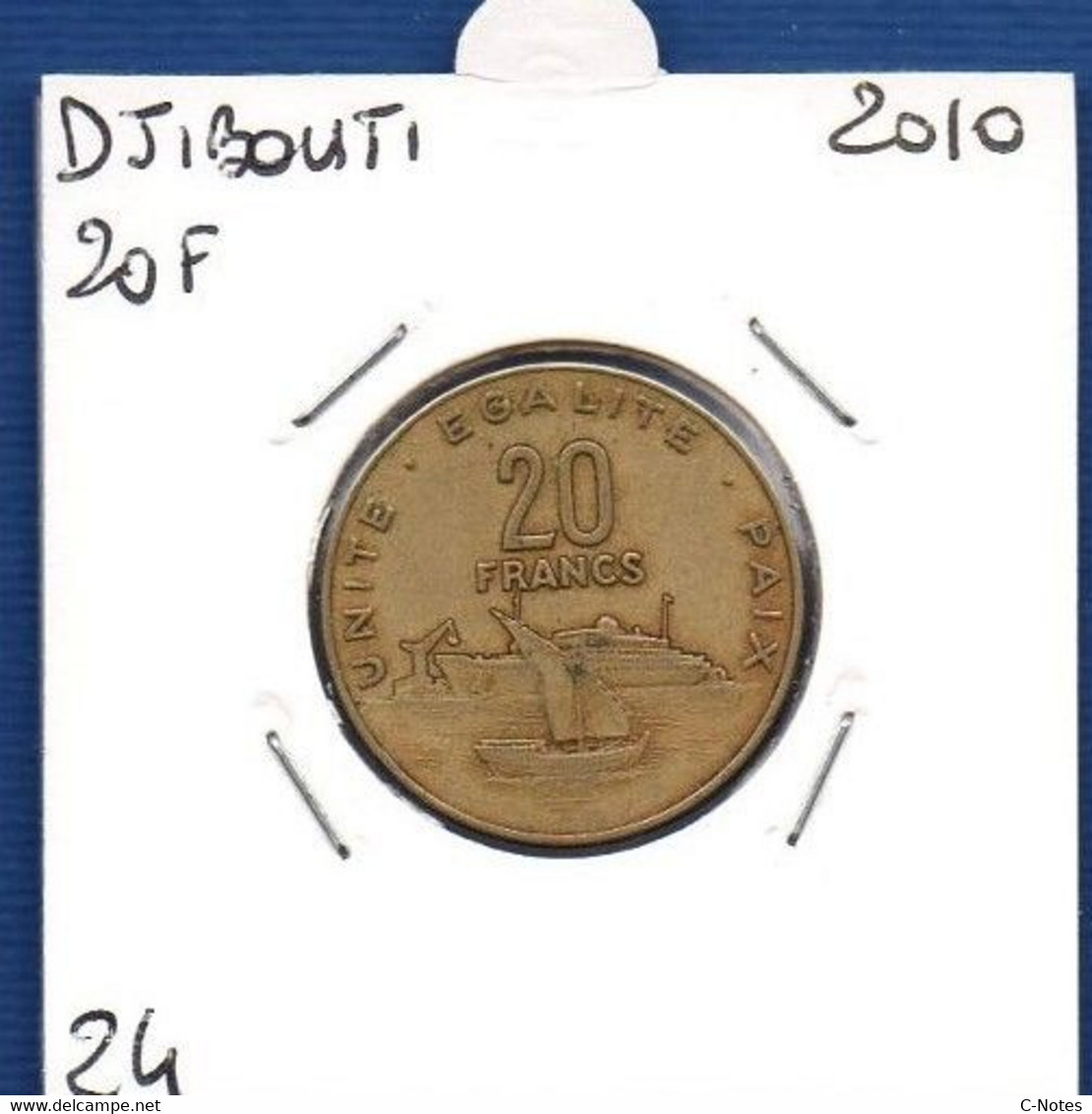 DJIBOUTI - 20 Francs 2010 -  See Photos -  Km 24 - Dschibuti