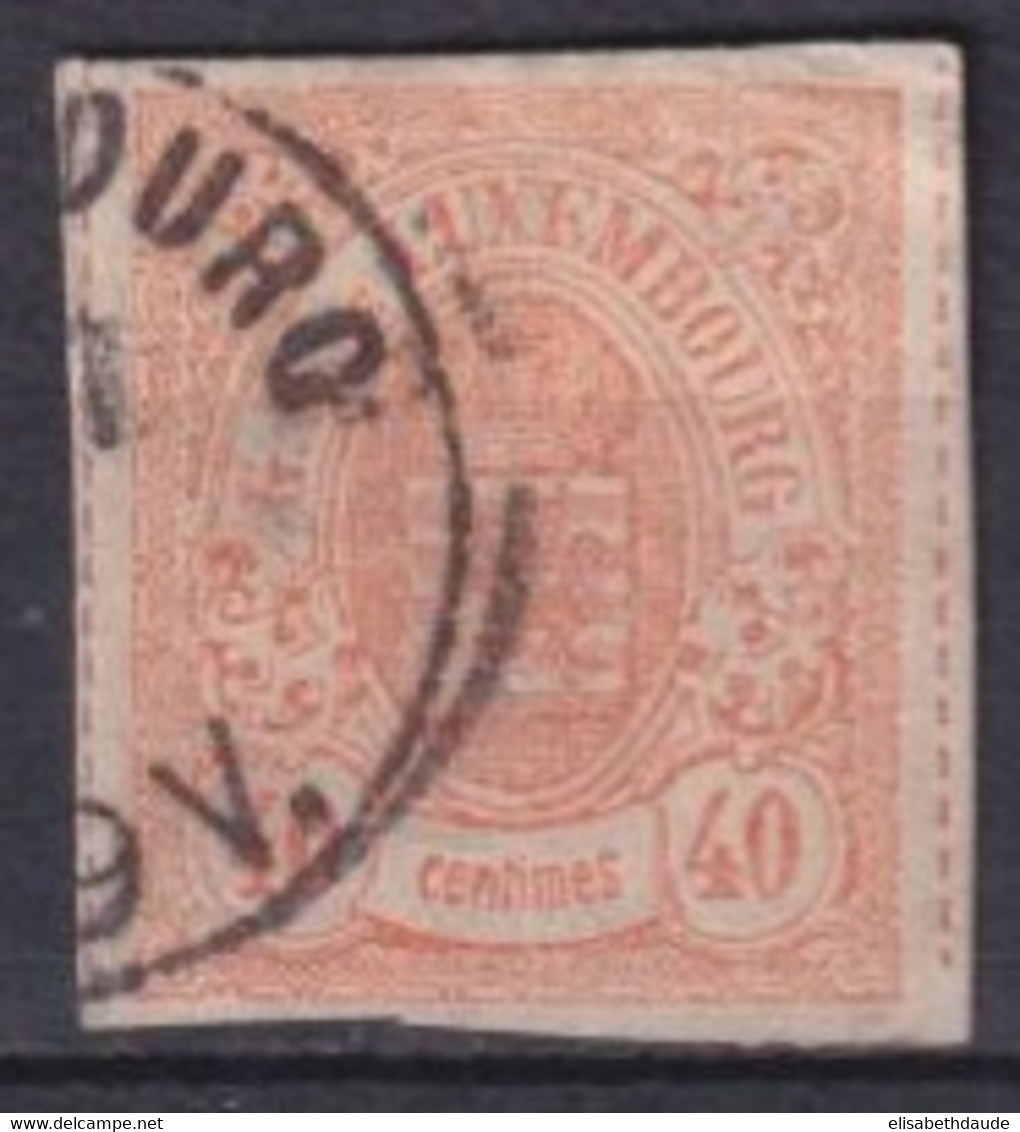 1865/1873 - LUXEMBOURG - YVERT N°23 OBLITERE - COTE = 80 EUR - - 1859-1880 Wappen & Heraldik