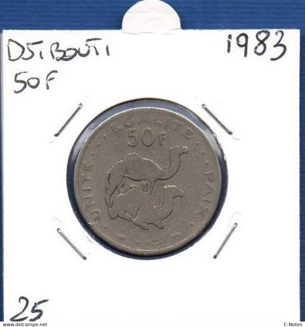 DJIBOUTI - 50 Francs 1983 -  See Photos -  Km 25 - Djibouti