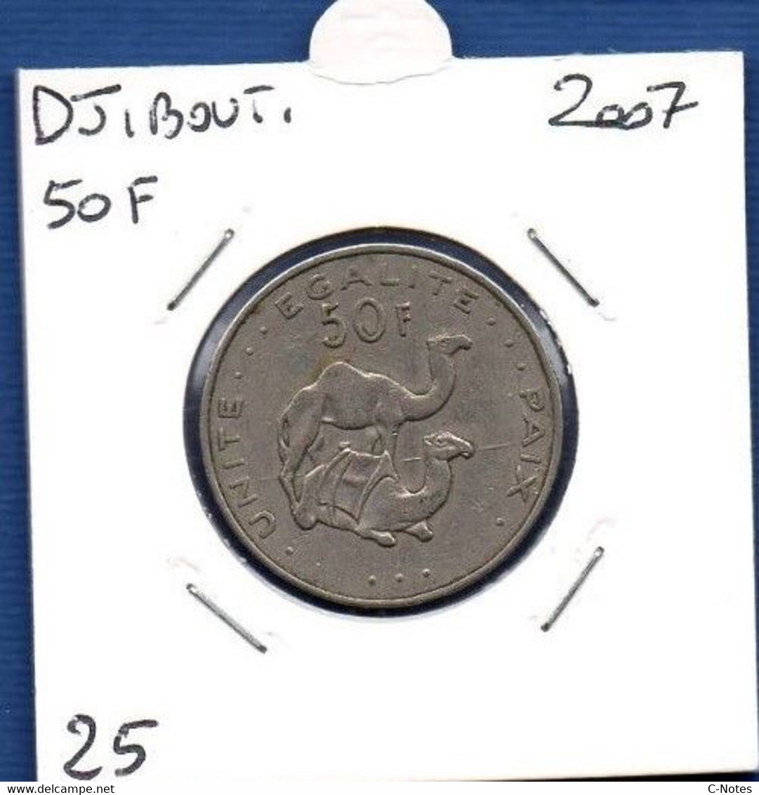 DJIBOUTI - 50 Francs 2007 -  See Photos -  Km 25 - Dschibuti