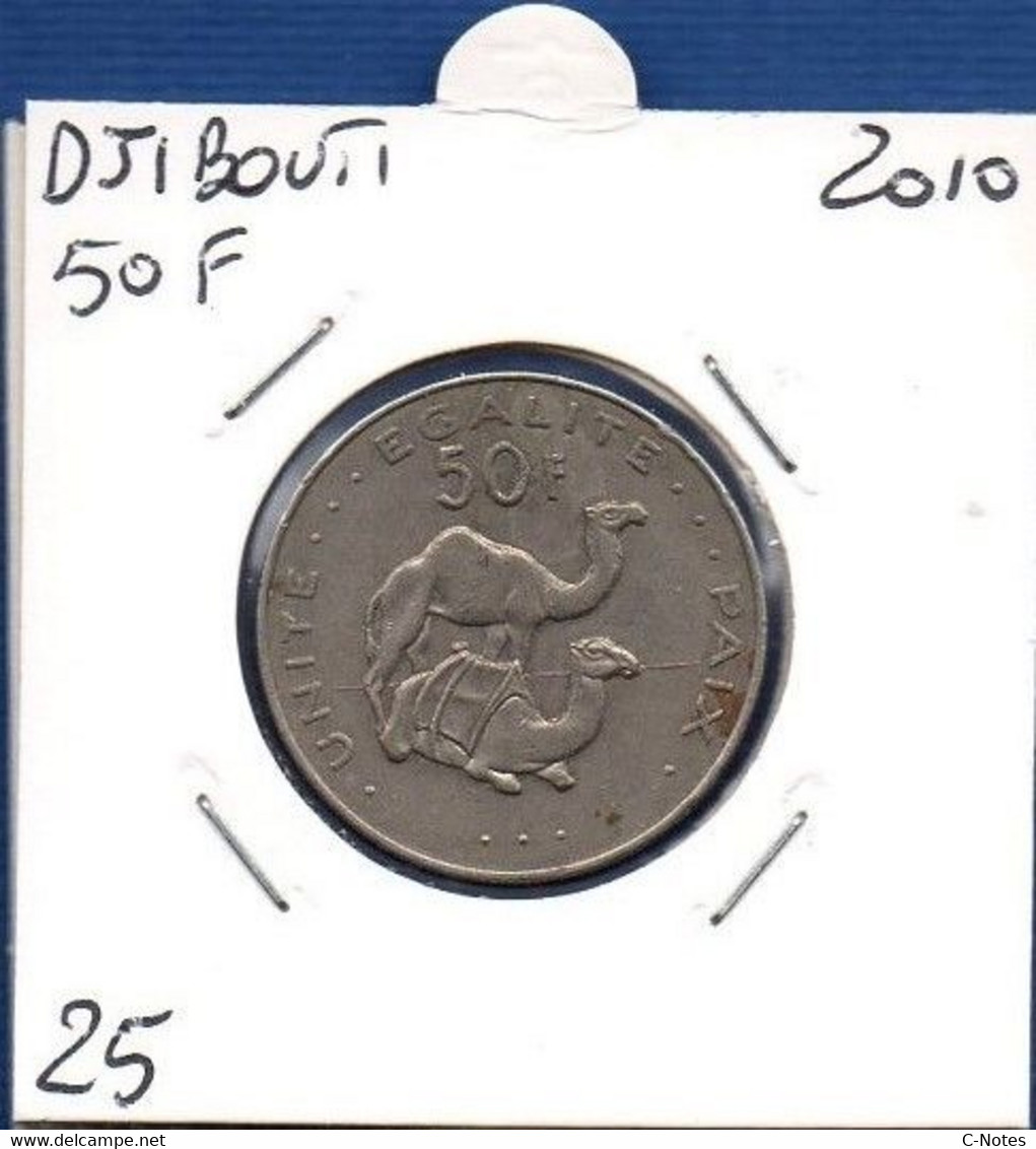 DJIBOUTI - 50 Francs 2010 -  See Photos -  Km 25 - Dschibuti