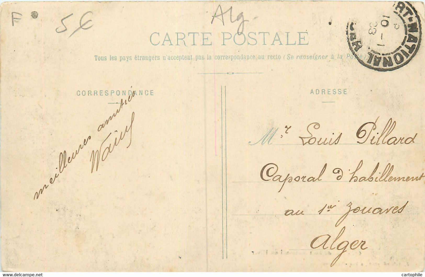 Algerie - Rue Et Fort National En Hiver En 1908 - Tizi Ouzou