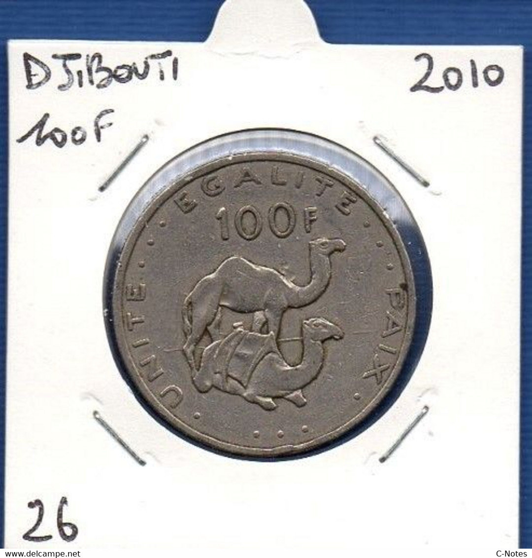 DJIBOUTI - 100 Francs 2010 -  See Photos -  Km 26 - Djibouti