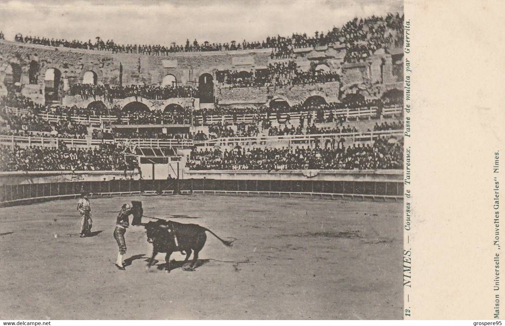 NIMES COURSES DE TAUREAUX  6 CARTES - Corrida