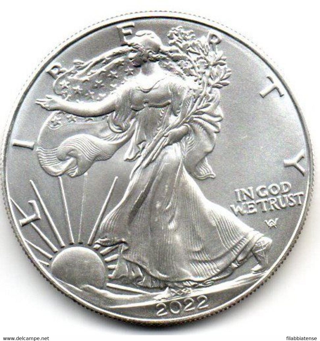 2022 - Stati Uniti 1 Dollar Argento  - Oncia New Eagle      ---- - Herdenking