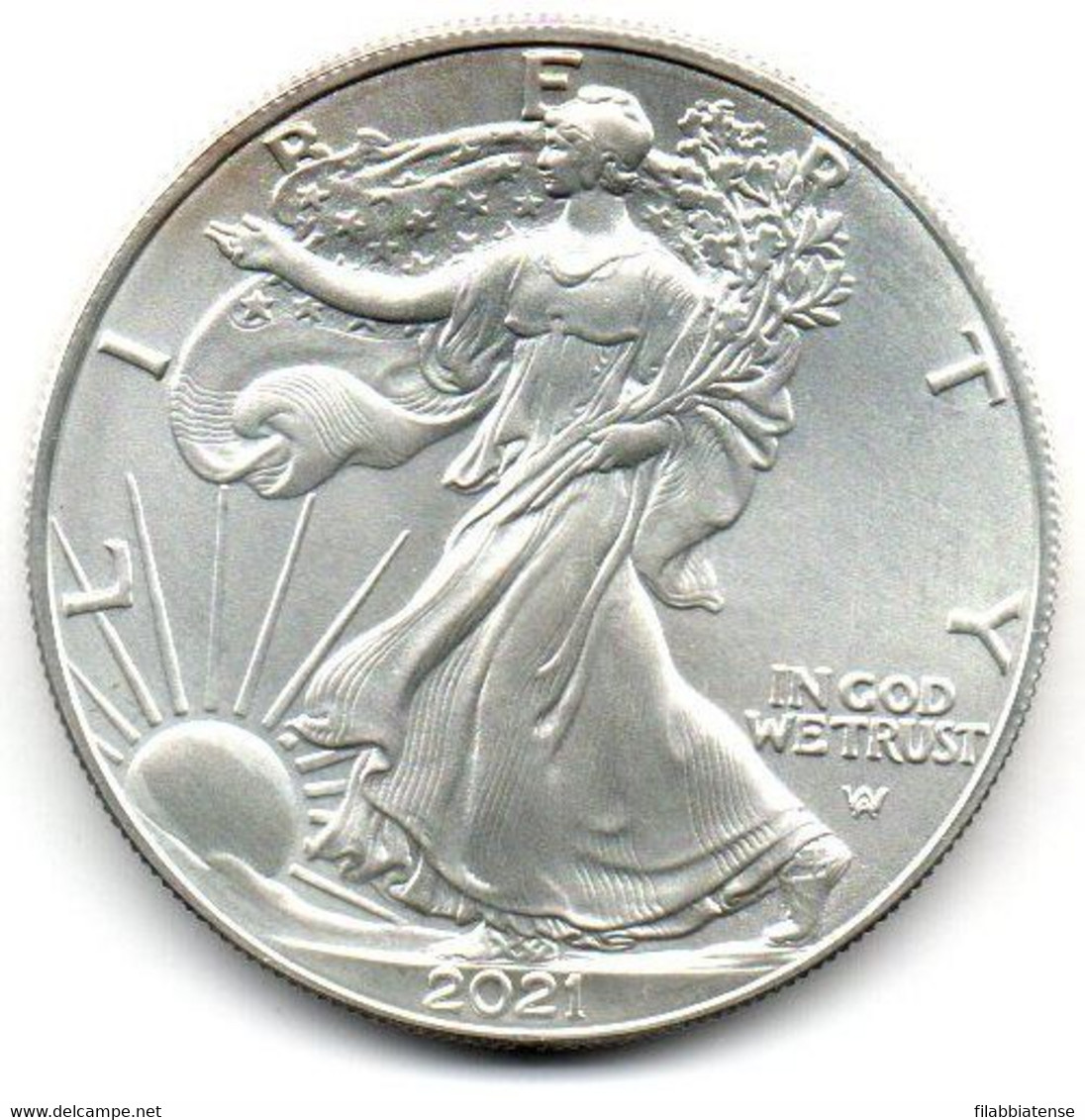 2021 - Stati Uniti 1 Dollar Argento  - Oncia New Eagle      ---- - Conmemorativas