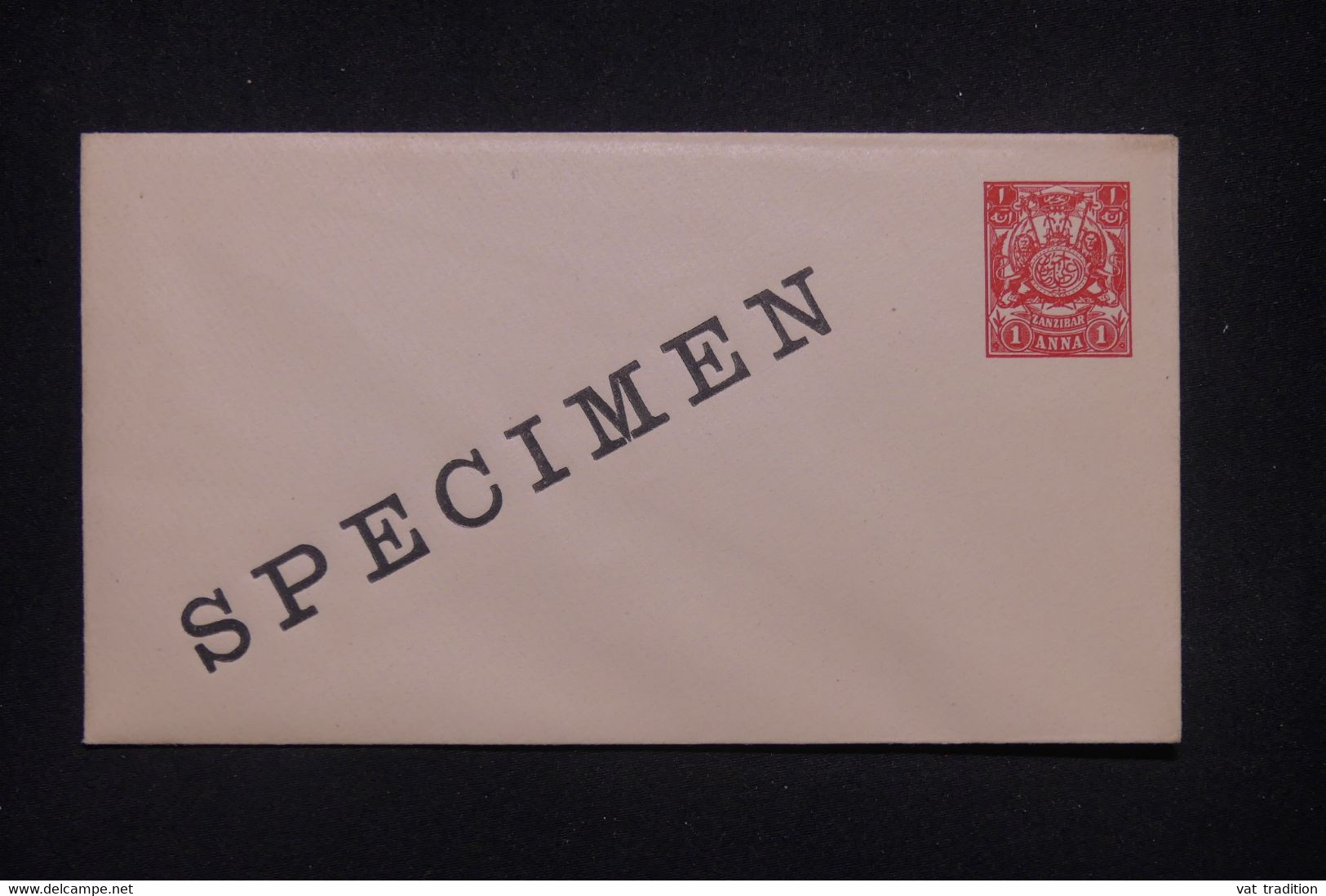 ZANZIBAR - Entier Postal (enveloppe) Avec Surcharge Specimen - L 134774 - Zanzibar (...-1963)