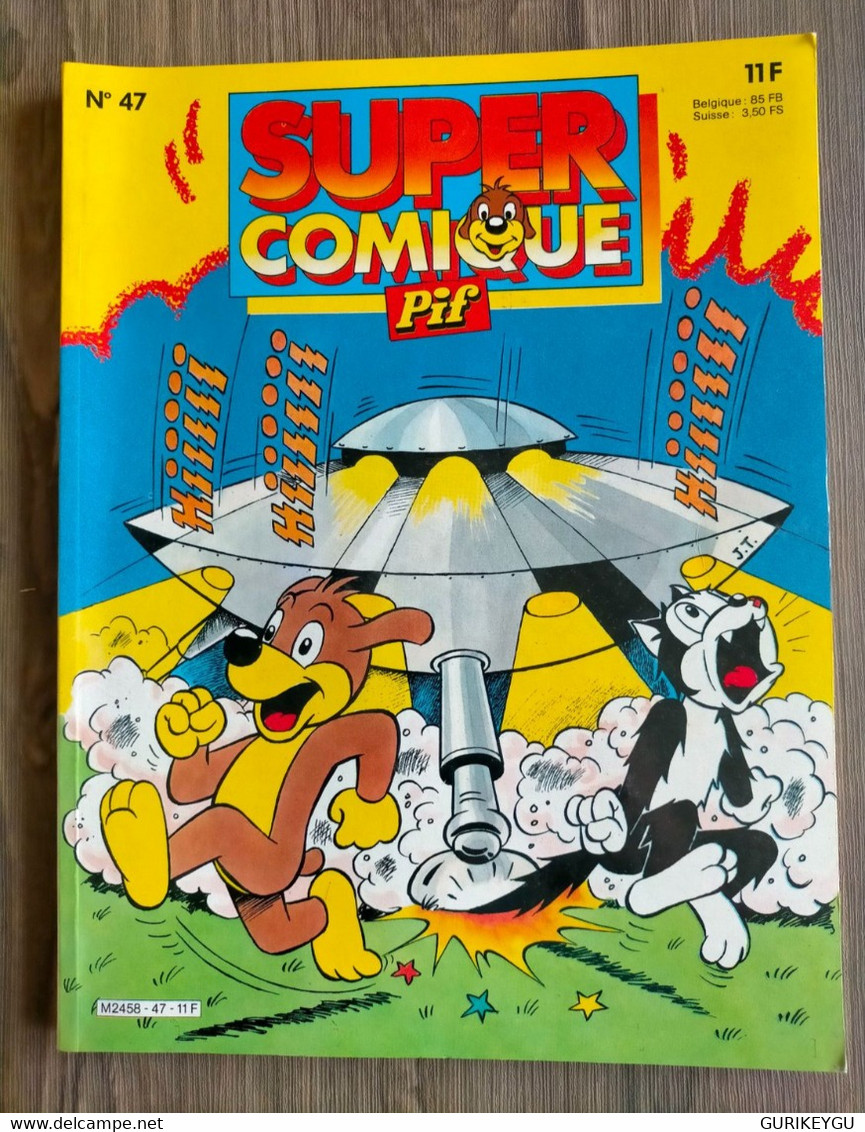 PIF SUPER Comique N°  47 HORACE Placid Et Muzo  HERCULE  MANIVELLE Pifou LUDO 11/1986 TTBE - Pif & Hercule