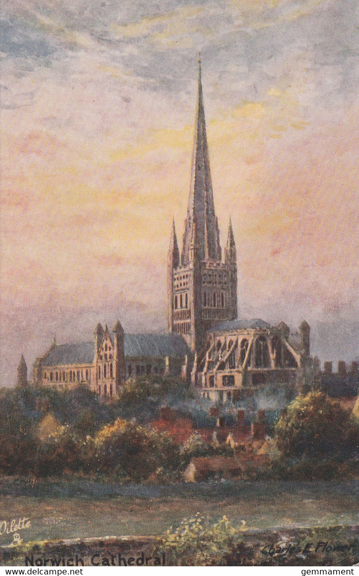 NORWICH CATHEDRAL. TUCK OILETTE - Norwich