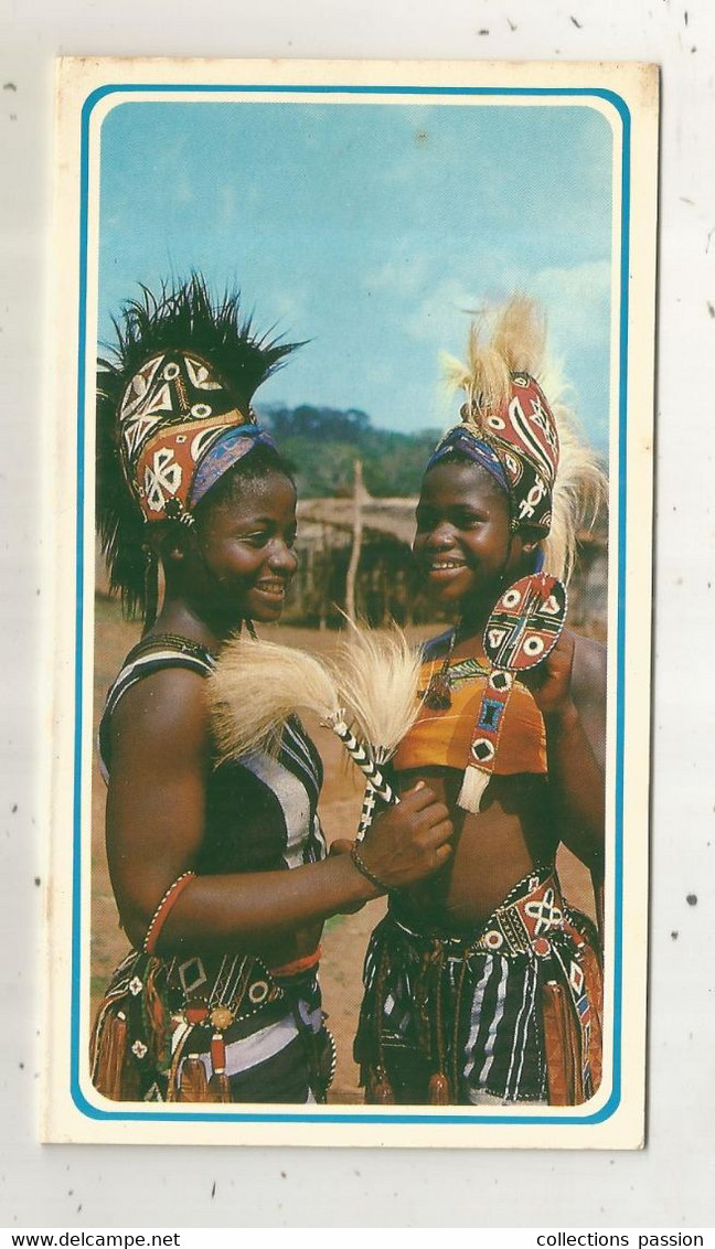 Carte De Voeux 4 Pages , Ethnique , AFRIQUE, Meilleurs Voeux,vierge, Iris-Export ,ref. XX - N°12 - Africa