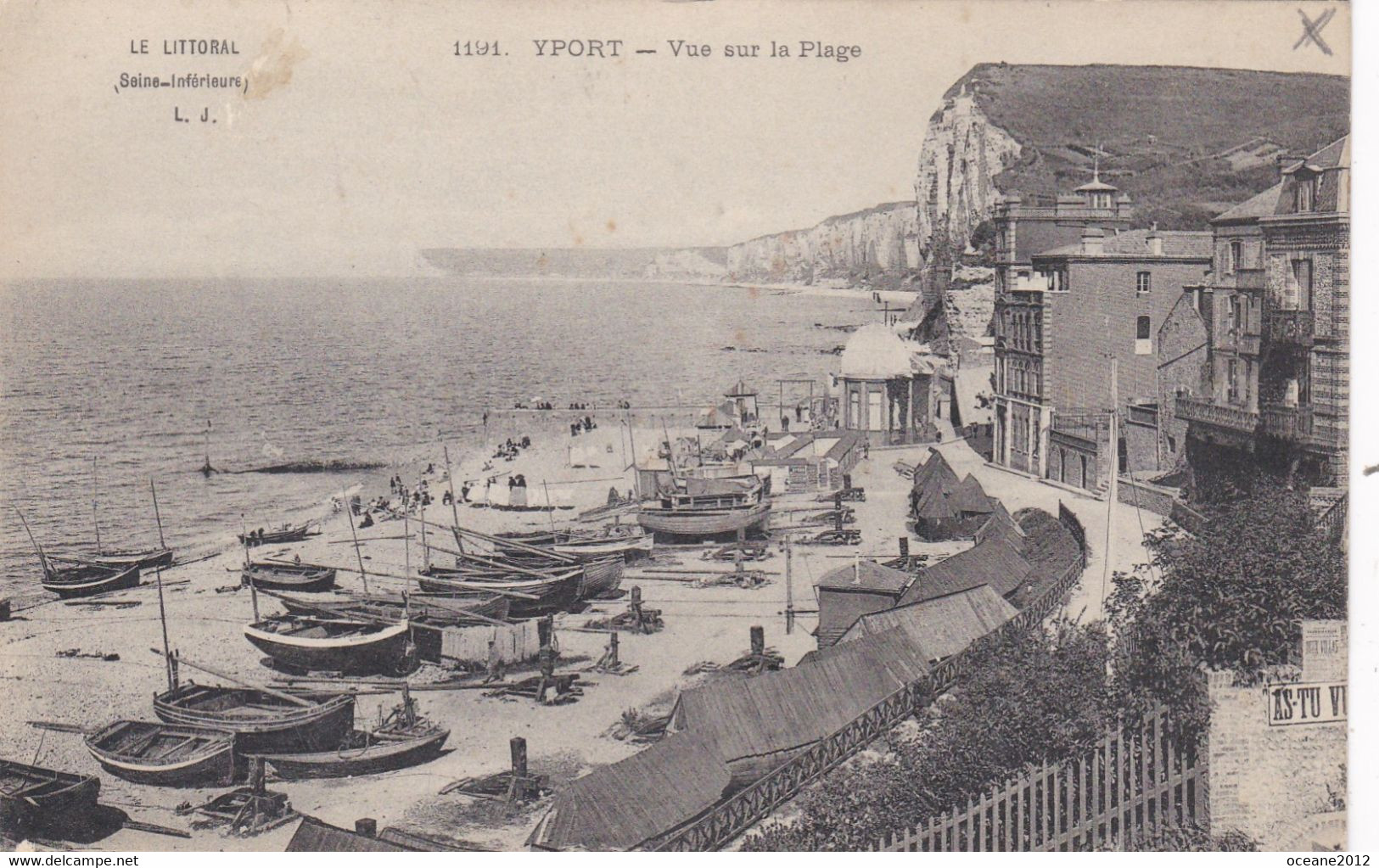 76 Yport. Vue Sur La Plage - Yport