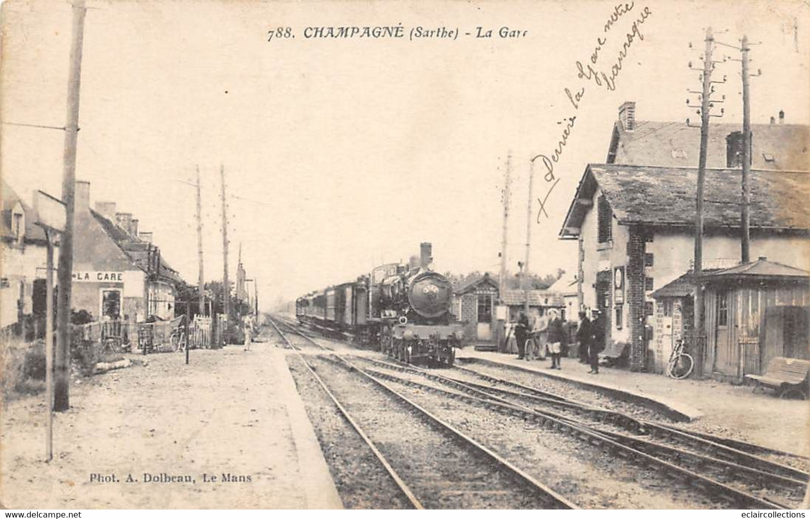 Champagné          72          Intérieur De La Gare . Train  N° 788             (voir Scan) - Autres & Non Classés
