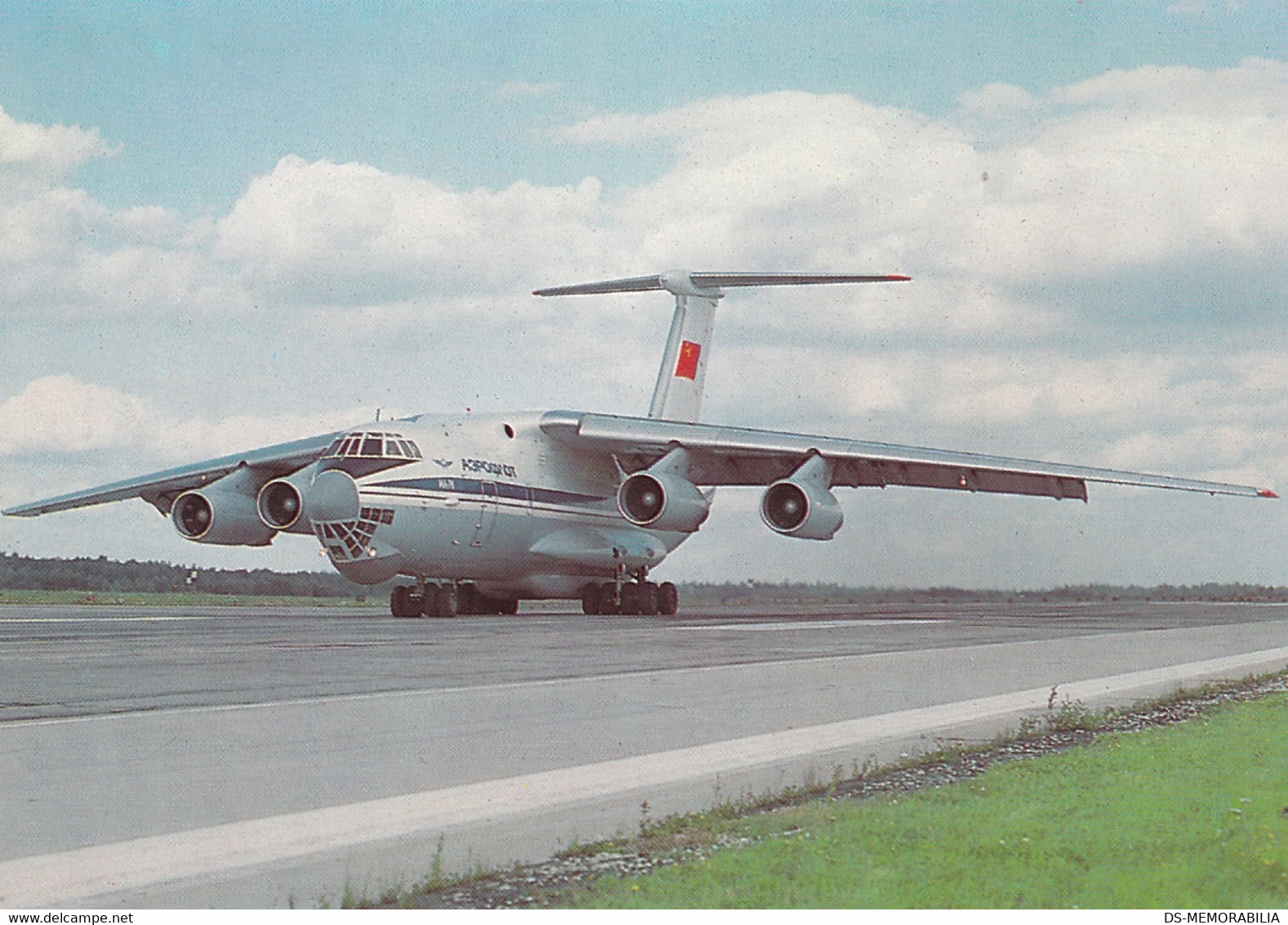 Aeroflot USSR Russia Airline Issue Postcard Ilyushin IL-76 - 1946-....: Era Moderna