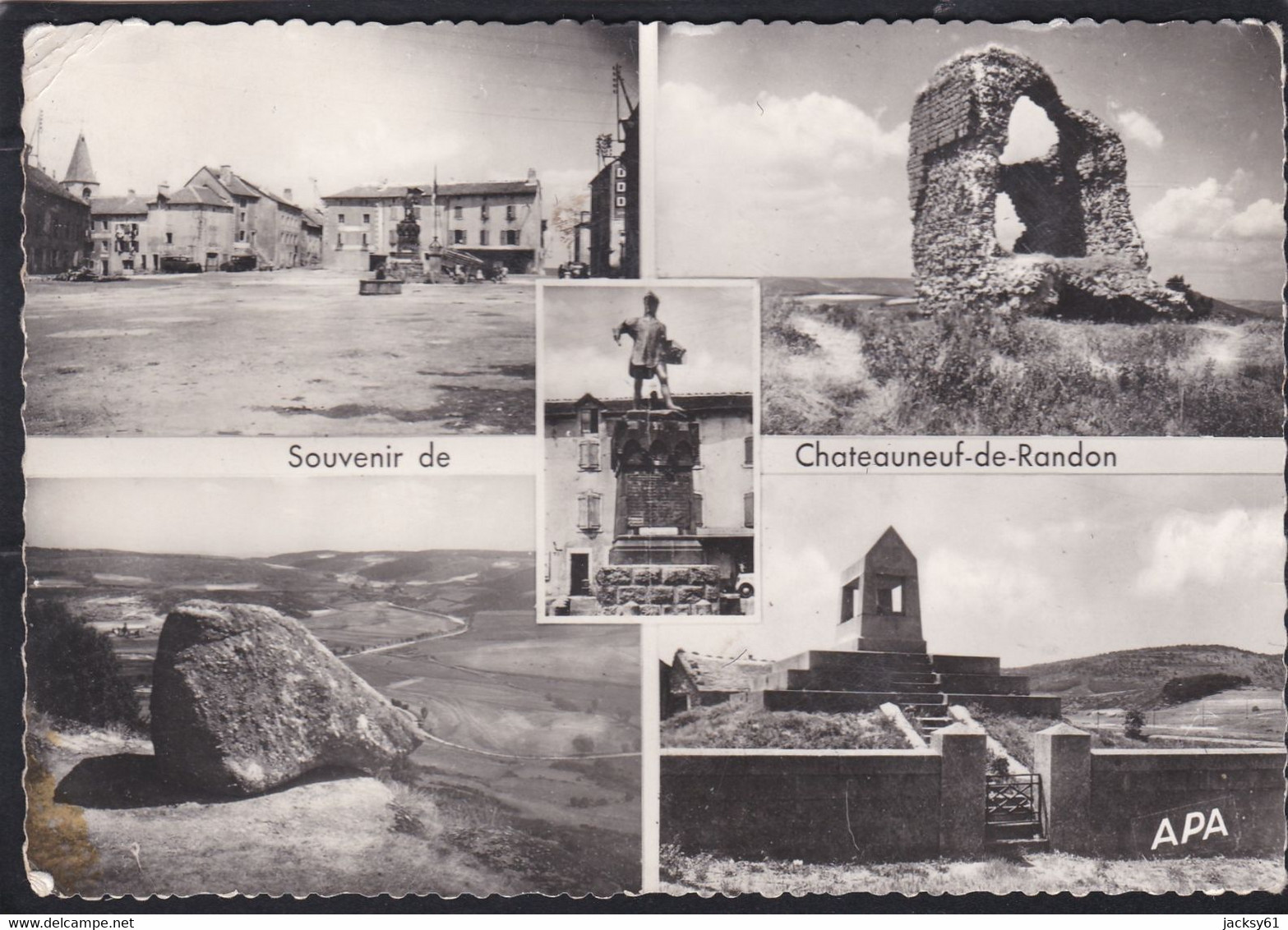 48 - Chateauneuf De Randon - La Place - La Tour Des Anglais - Duguesclin - La Roche Tremblante - Le Tombeau - Chateauneuf De Randon