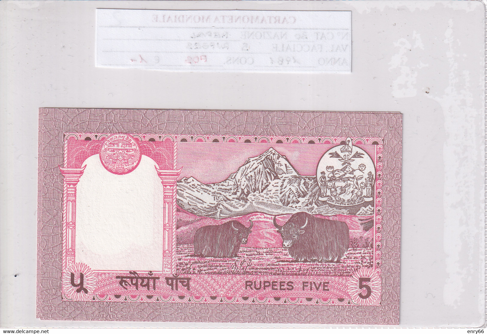 NEPAL 5 RUPEES 1981 P30 - Népal