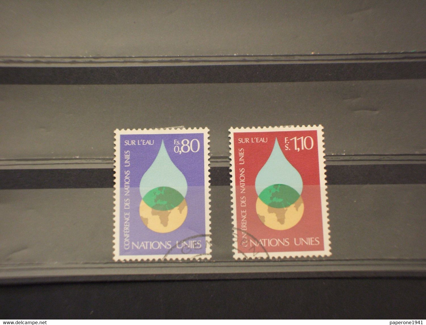 NAZIONI UNITE - GINEVRA - 1977 ACQUA 2 VALORI - TIMBRATI/USED - Used Stamps