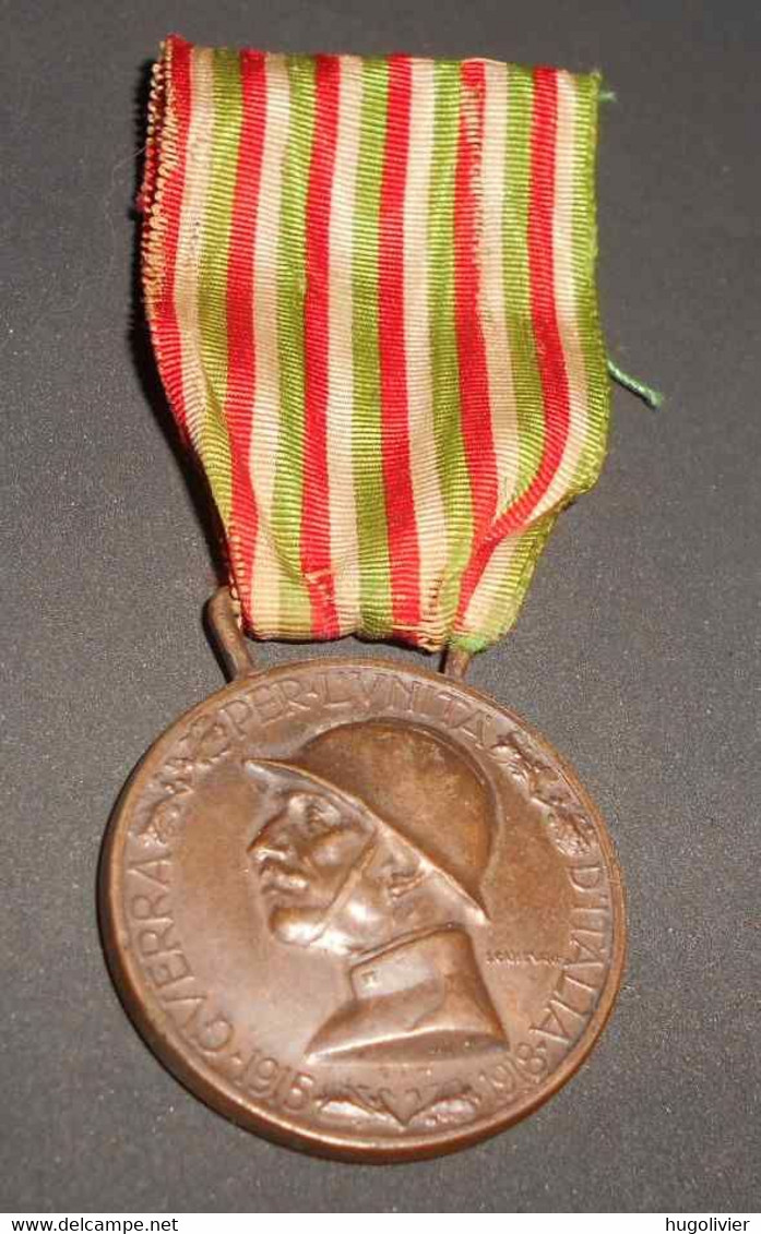 1915 Medaille Guerra Per L'unita D'Italia Canevari Bronze WW1 - Italien