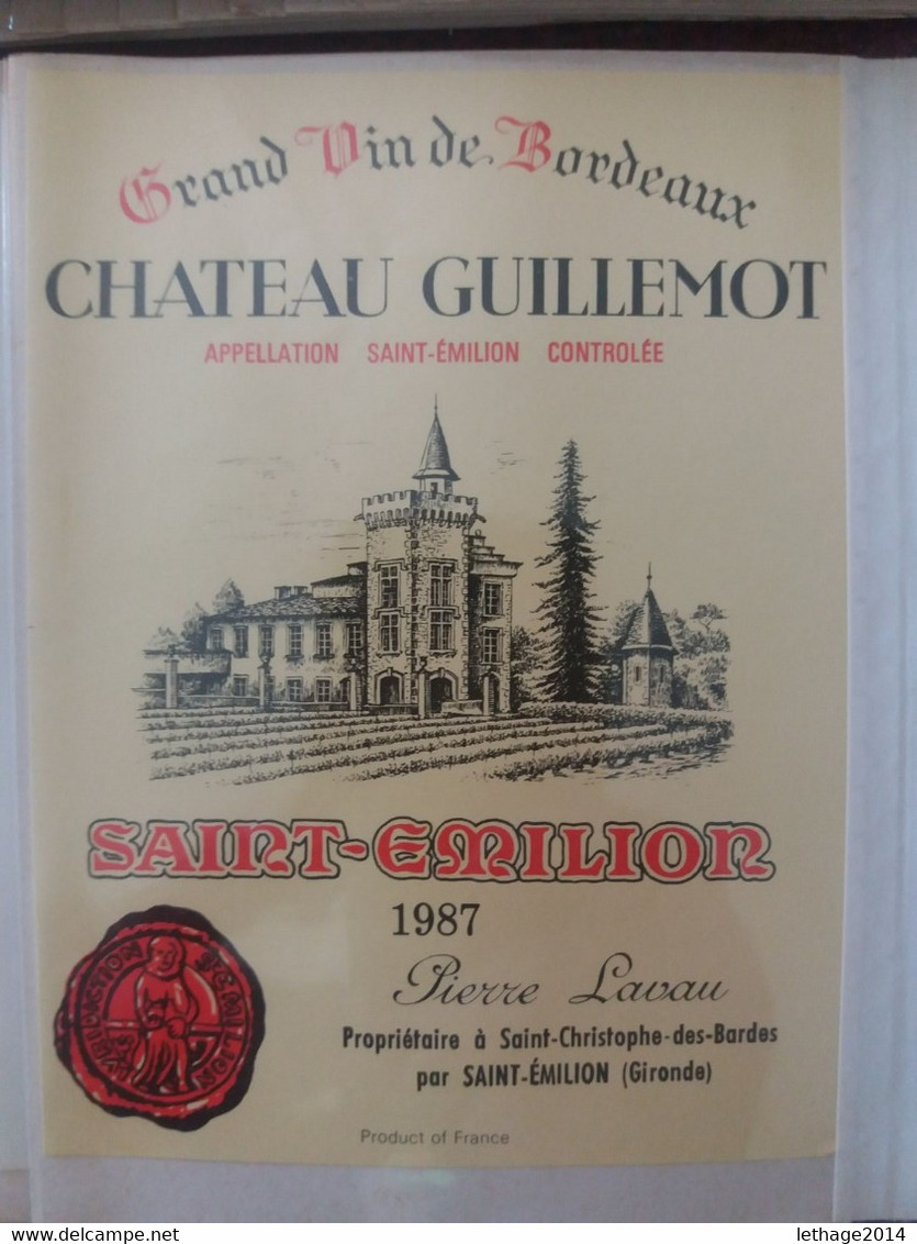 ETICHETTE RARE DI VINI PRESTIGIOSI FRANCESI SU ALBUM - RARES ÉTIQUETTES DE VINS FRANÇAIS PRESTIGIEUX SUR ALBUM