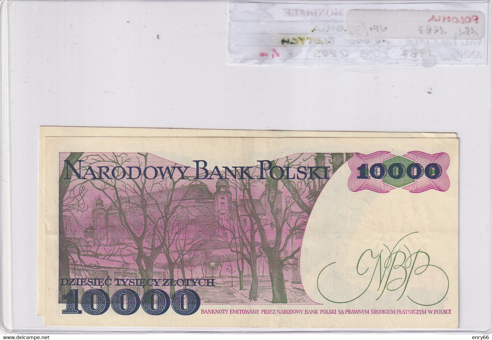 POLONIA 10000 ZLOTYCH 1987 P151 - Pologne