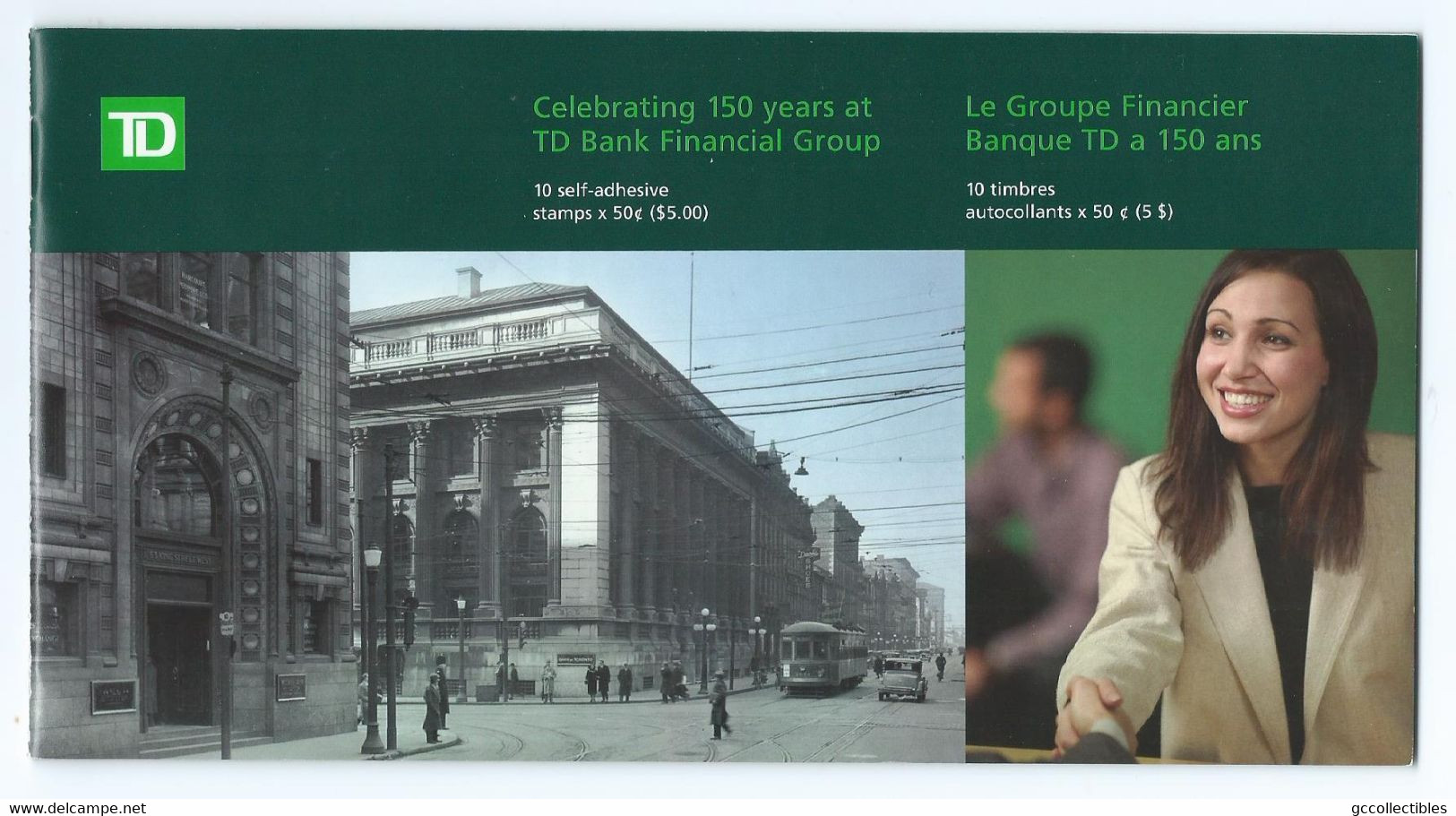 Canada BK309 (# 2094a) - Pane Of 10 In Prestige Booklet - Toronto Dominion Bank - Ganze Bögen