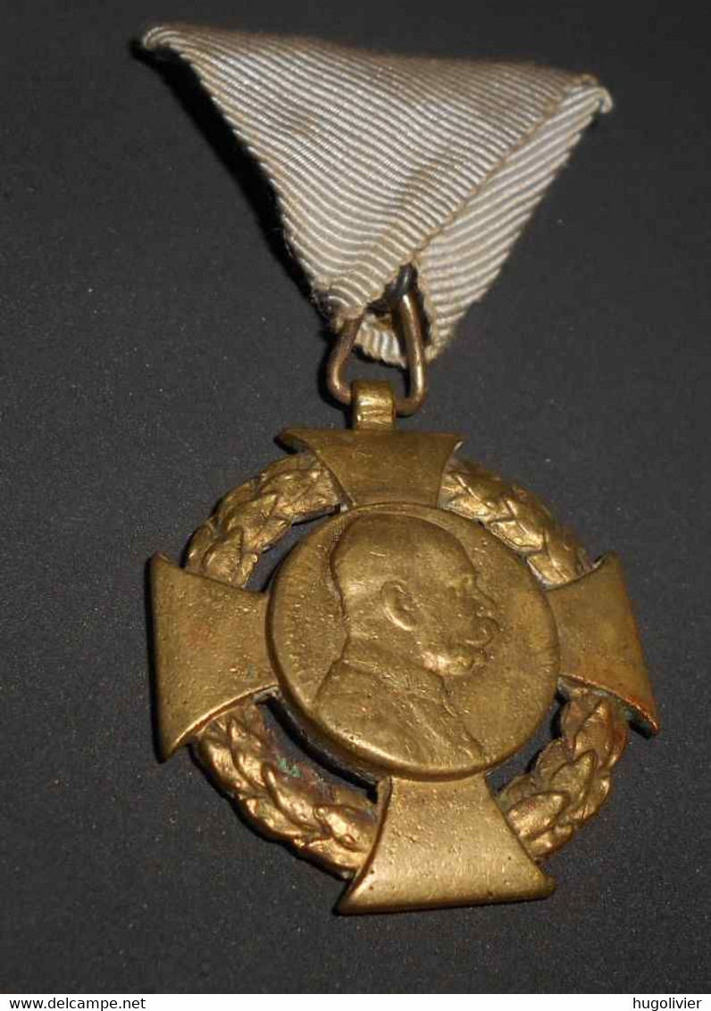 1908 Médaille Autriche Hongrie Croix Du Jubilee François Joseph I Military Cross - Autriche