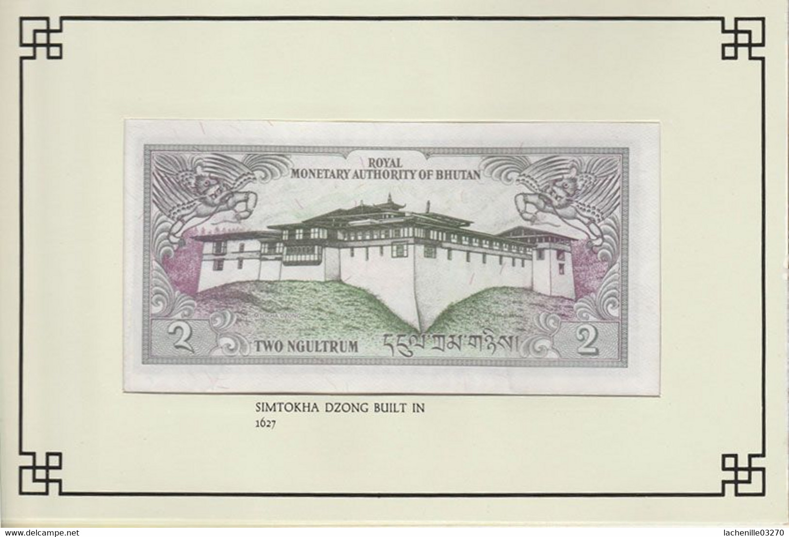 Bhoutan - 5 billets de banque neufs en circulation en 1991 sous forme de livret