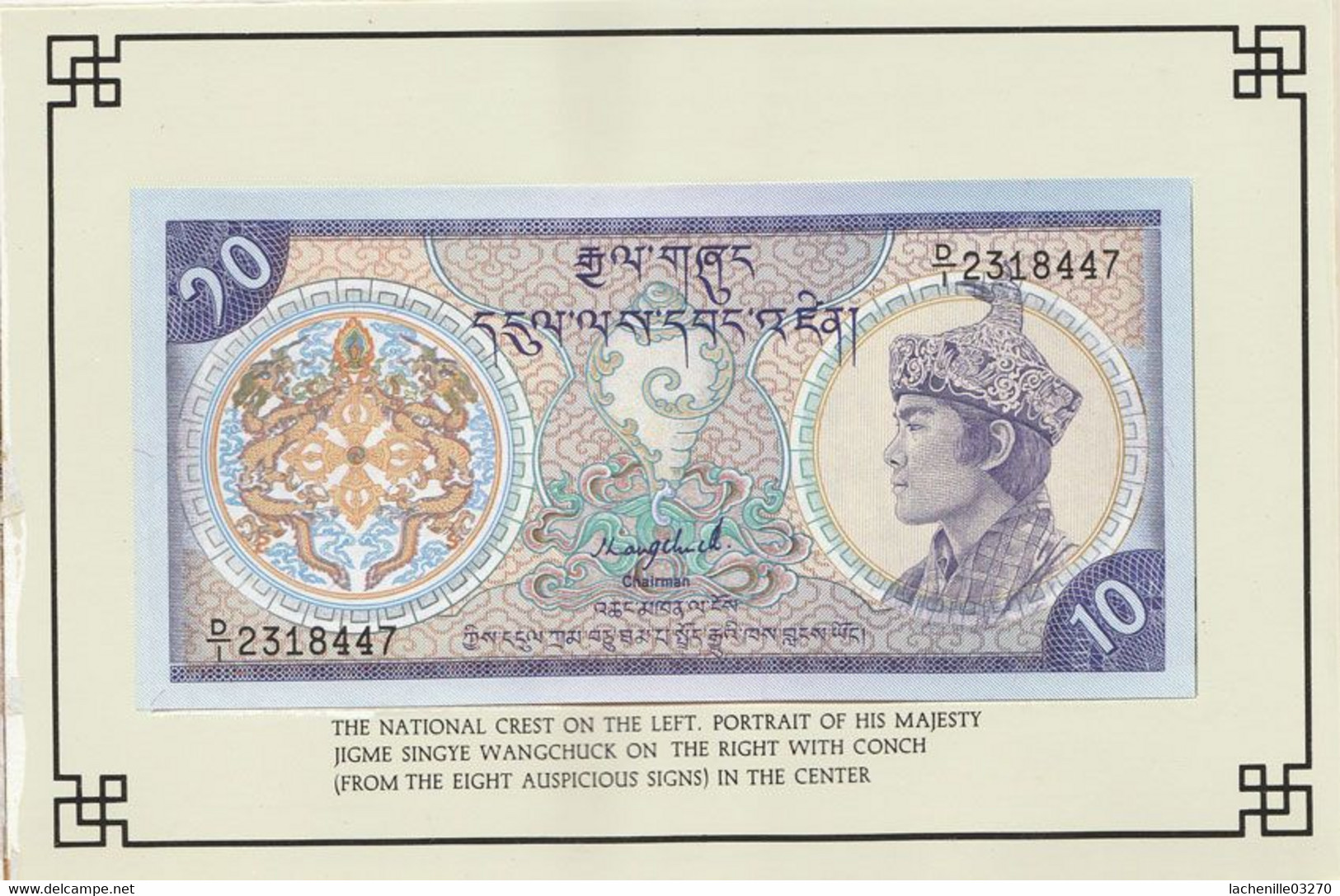 Bhoutan - 5 billets de banque neufs en circulation en 1991 sous forme de livret