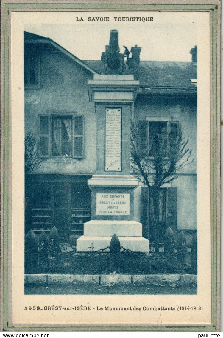 CPA - (73) GRESY-sur-ISERE - Aspect Du Monument Aux Morts Dans Les Années 20 / 30 - Gresy Sur Isere