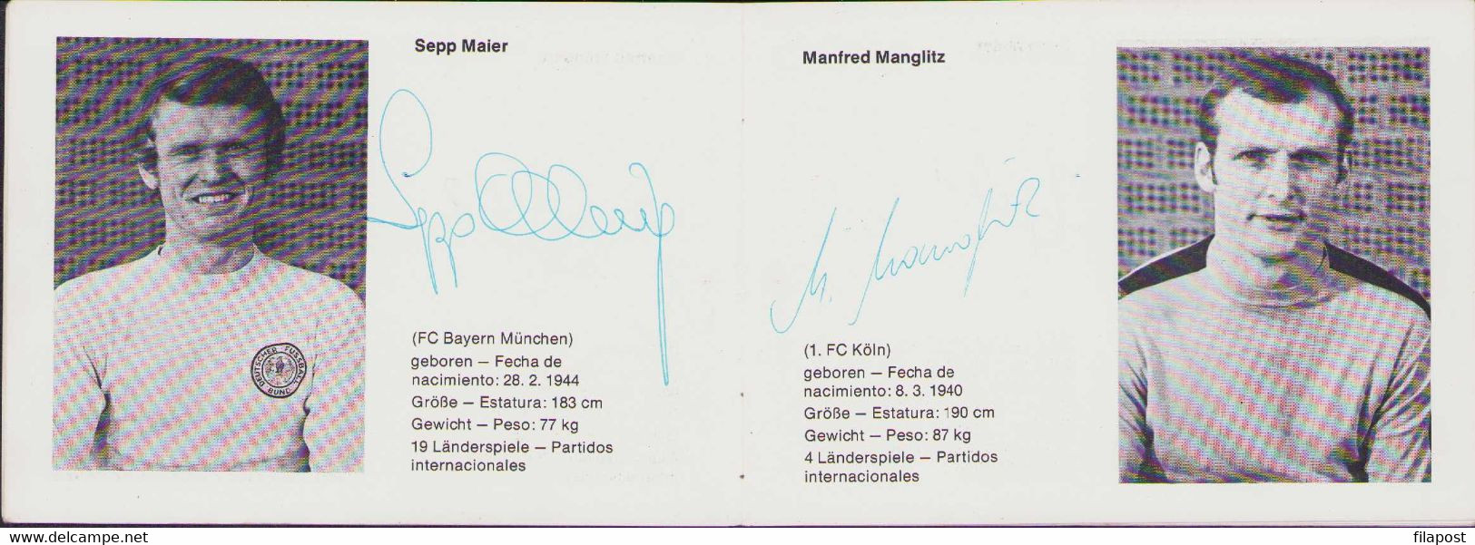 Mexico 70 World Cup German Football Team 1970 Gerd Muller & whole Deutscher Fußball-Bund originals autographs, no print!