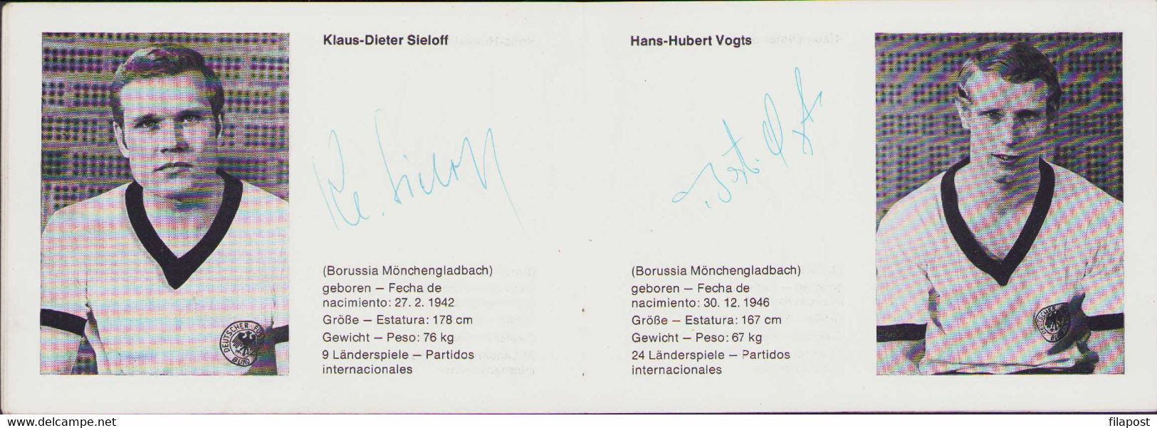 Mexico 70 World Cup German Football Team 1970 Gerd Muller & whole Deutscher Fußball-Bund originals autographs, no print!