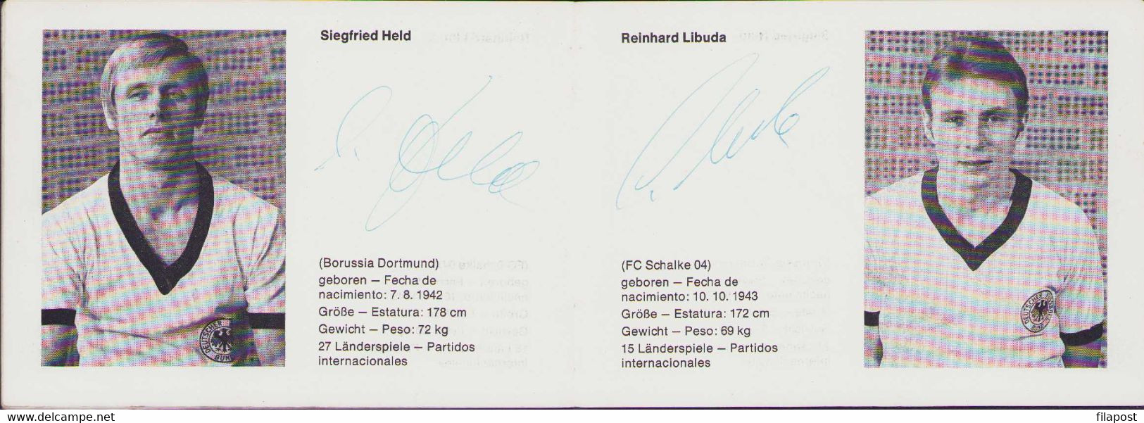 Mexico 70 World Cup German Football Team 1970 Gerd Muller & whole Deutscher Fußball-Bund originals autographs, no print!