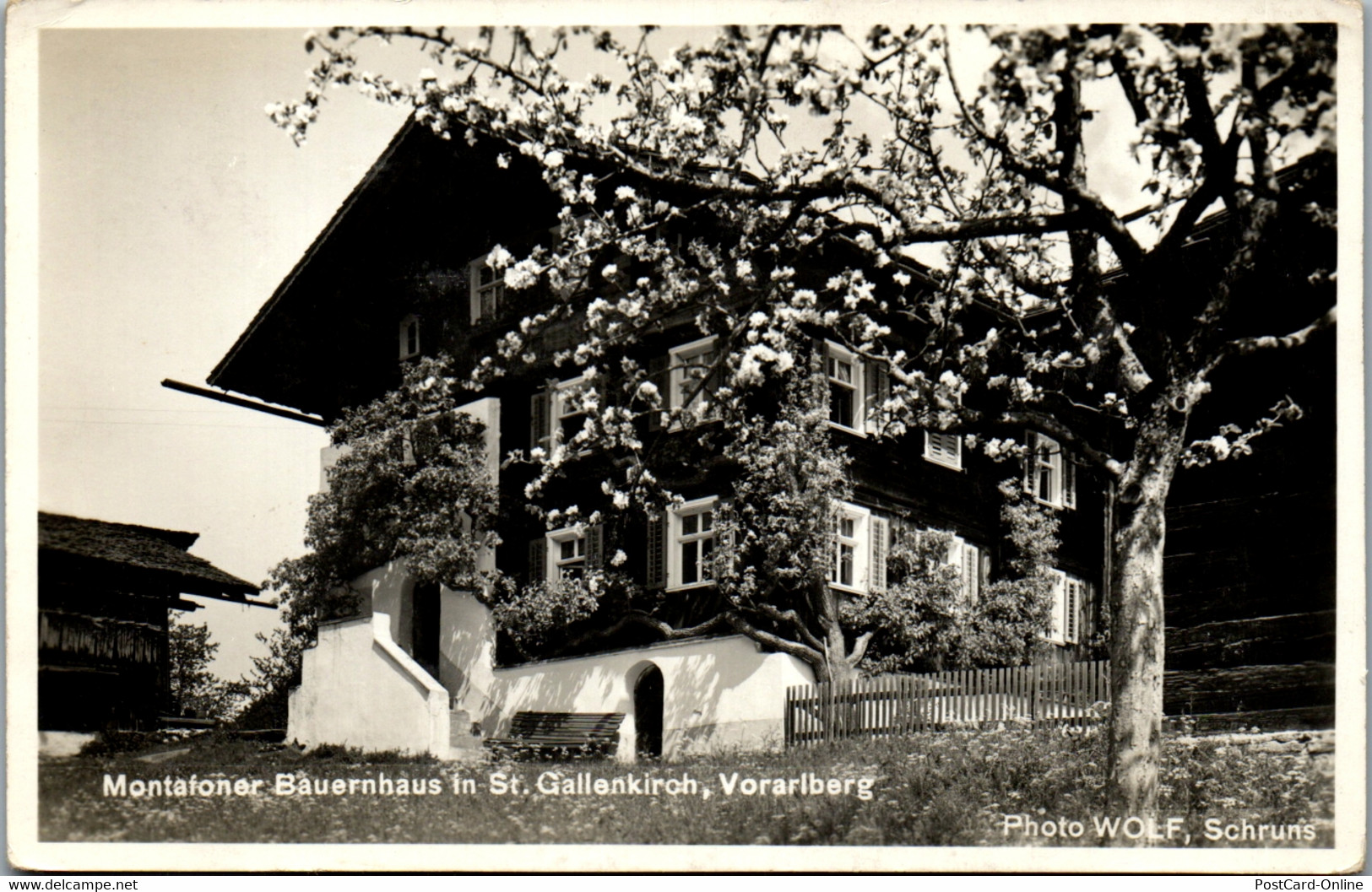 40270 - Vorarlberg - St. Gallenkirch , Montafoner Bauernhaus - Gelaufen 1938 - Bludenz