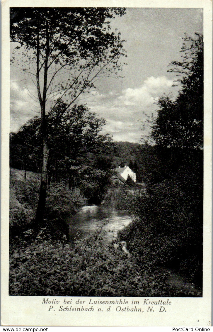 40284 - Niederösterreich - Motiv B. D. Luisenmühle Im Kreuttal , P. Schleinbach A. D. Ostbahn - Gelaufen 1943 - Mistelbach