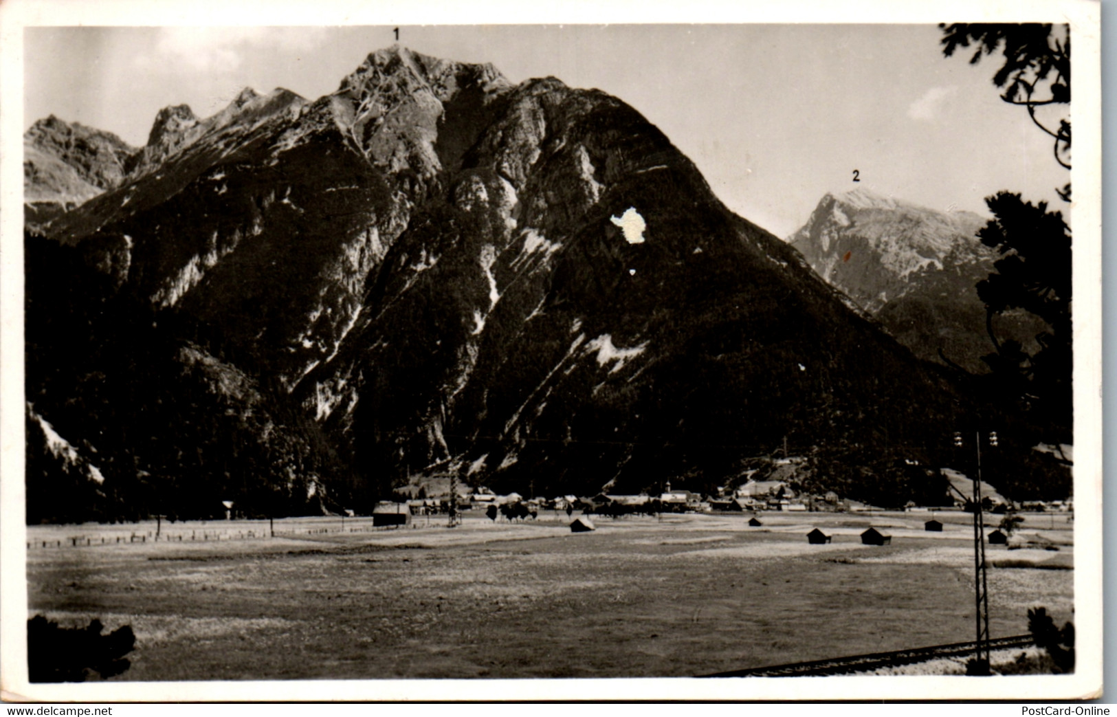 40292 - Tirol - Scharnitz , Brunnensteinspitz , Pfleißenspitz - Gelaufen 1939 - Scharnitz