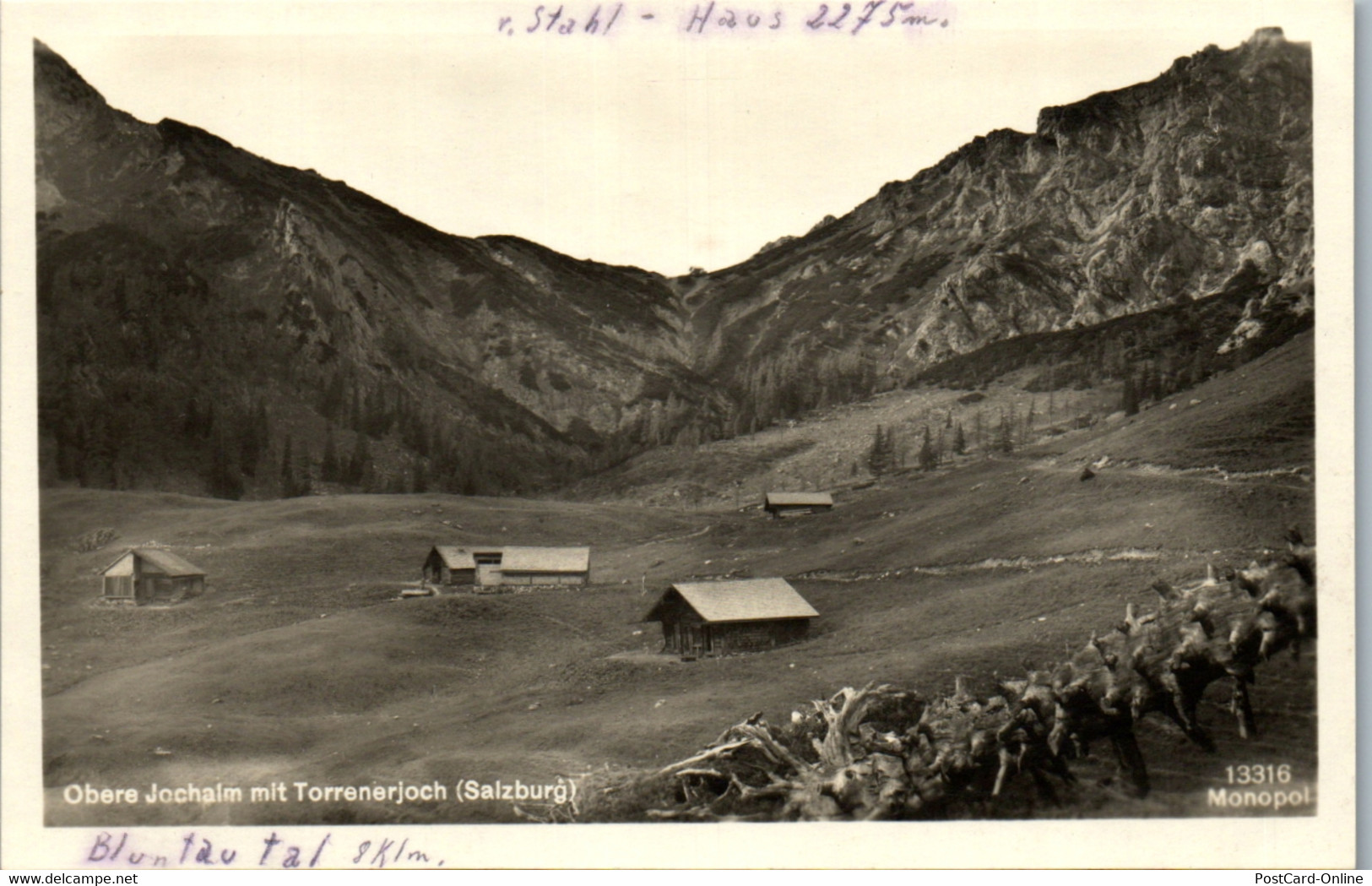 40317 - Salzburg - Obere Jochalm Mit Torrenerjoch - Gelaufen 1932 - Golling