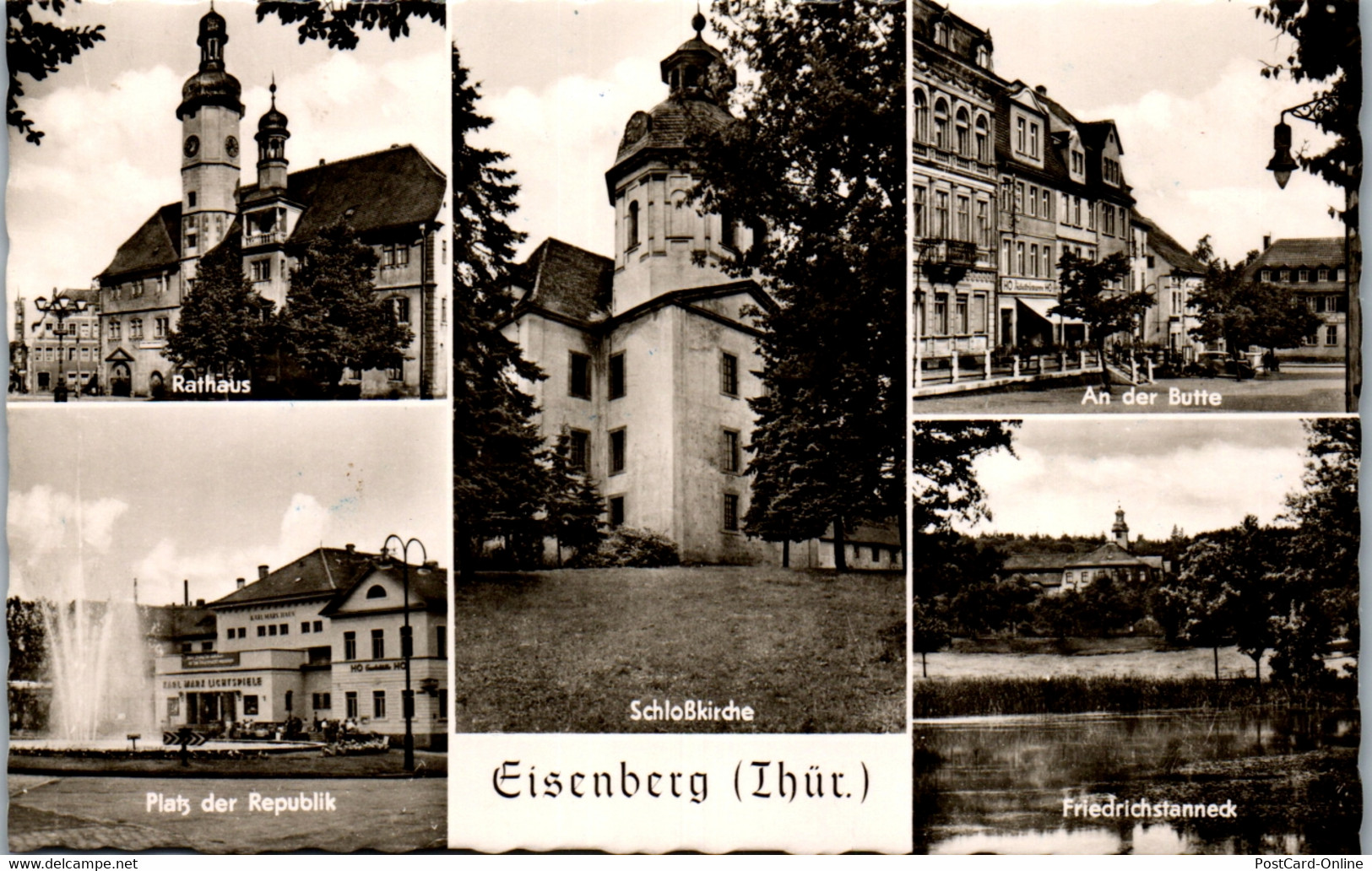 40563 - Deutschland - Eisenberg I. Thür. , Platz Der Republik , An Der Butte , Schlosskirche - Gelaufen - Eisenberg