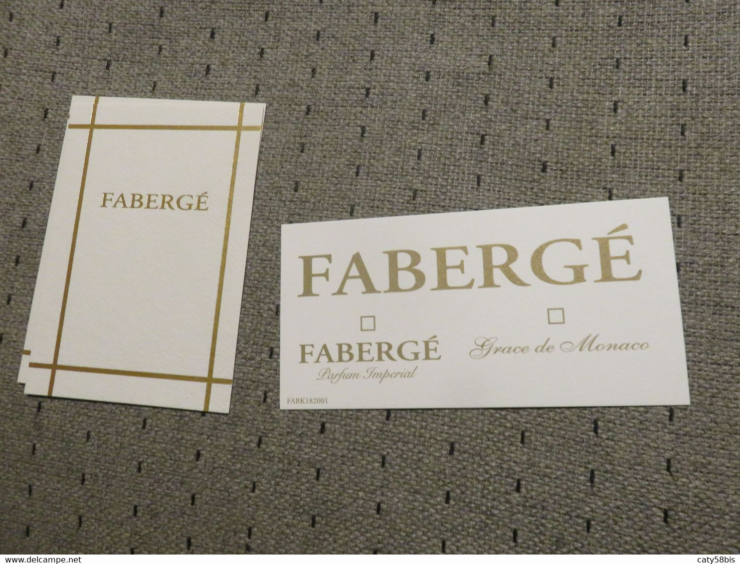 Carte Parfumée  Fabergé - Modernes (à Partir De 1961)